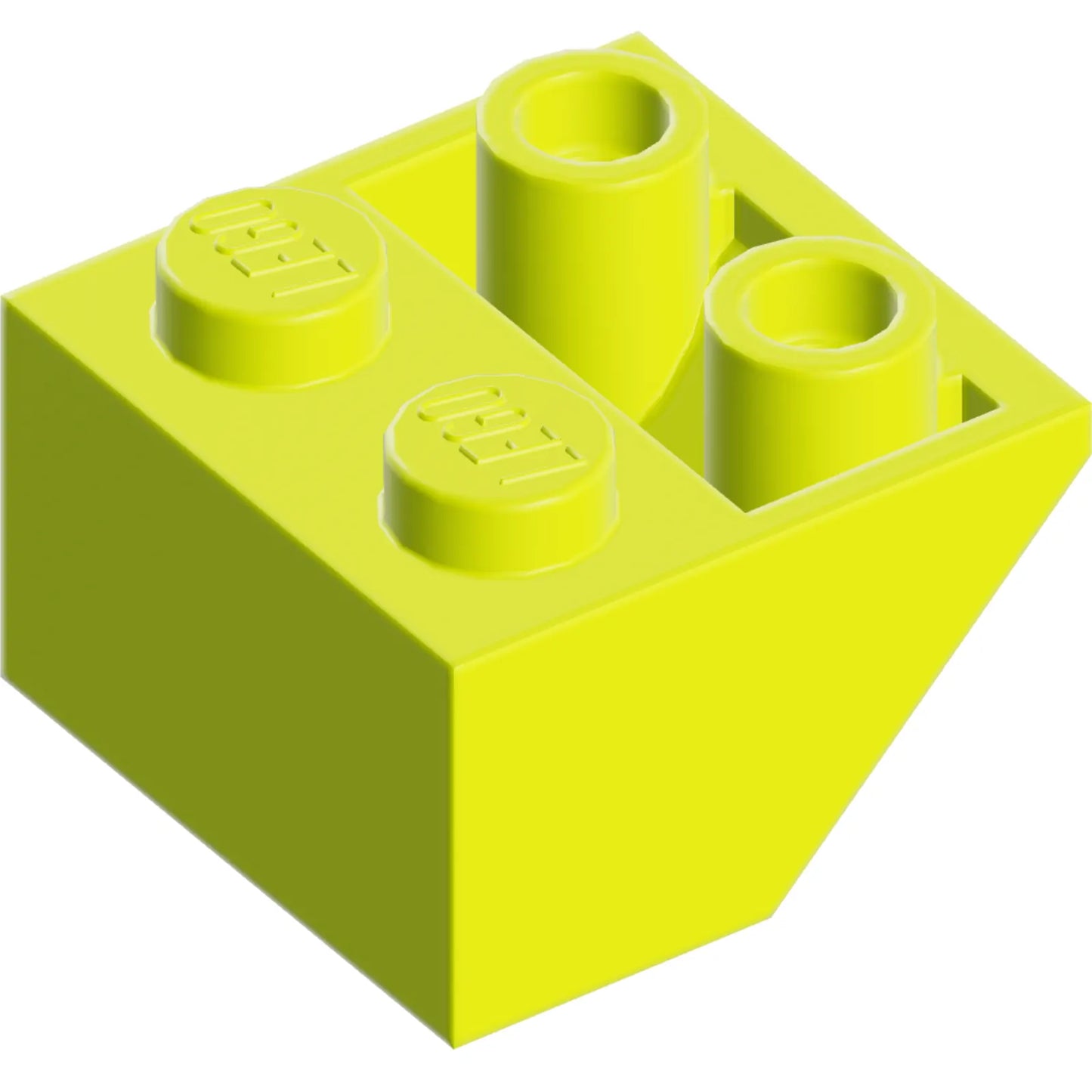 Part 3660 - Slope, Inverted 45 2 x 2 with Flat Bottom Pin