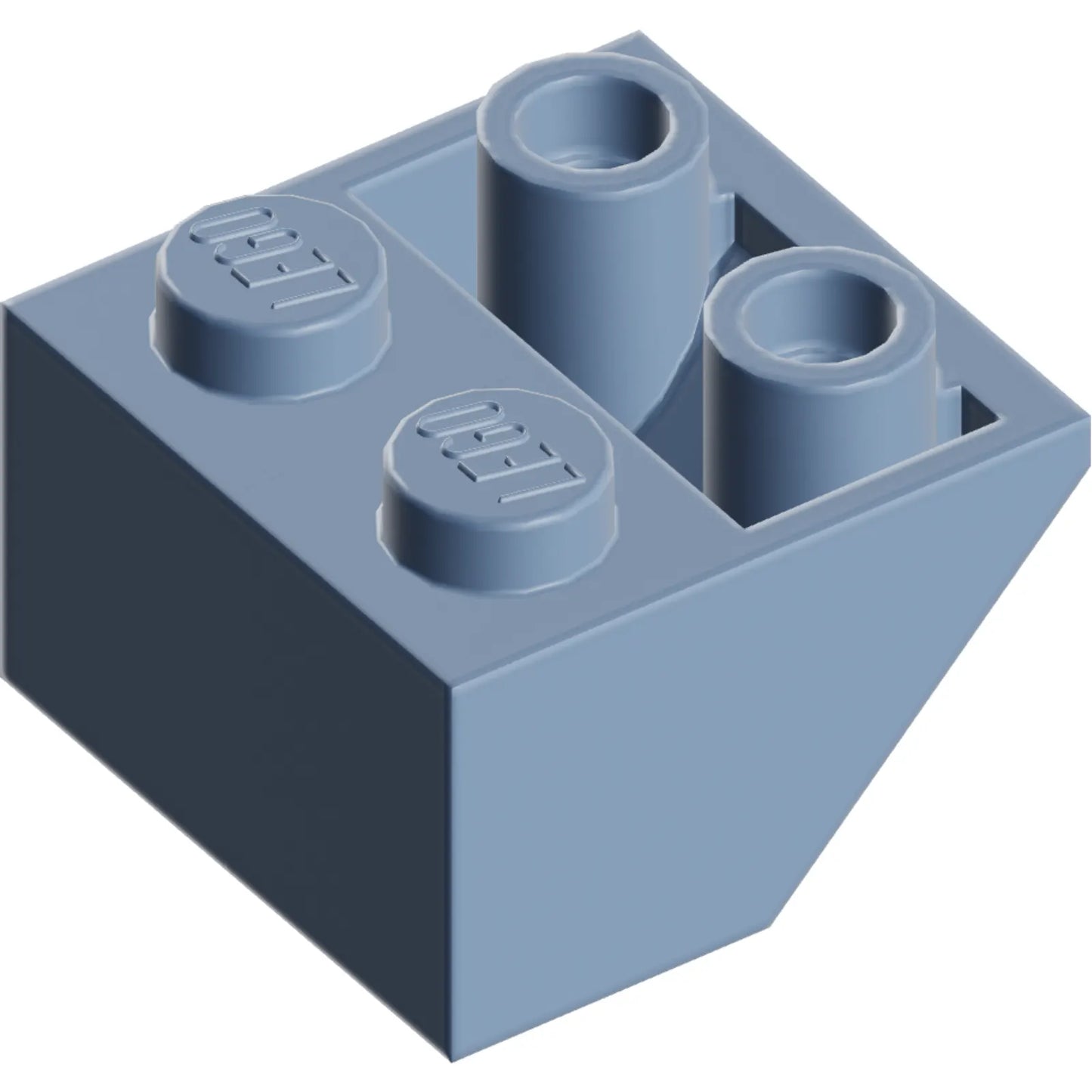 Part 3660 - Slope, Inverted 45 2 x 2 with Flat Bottom Pin