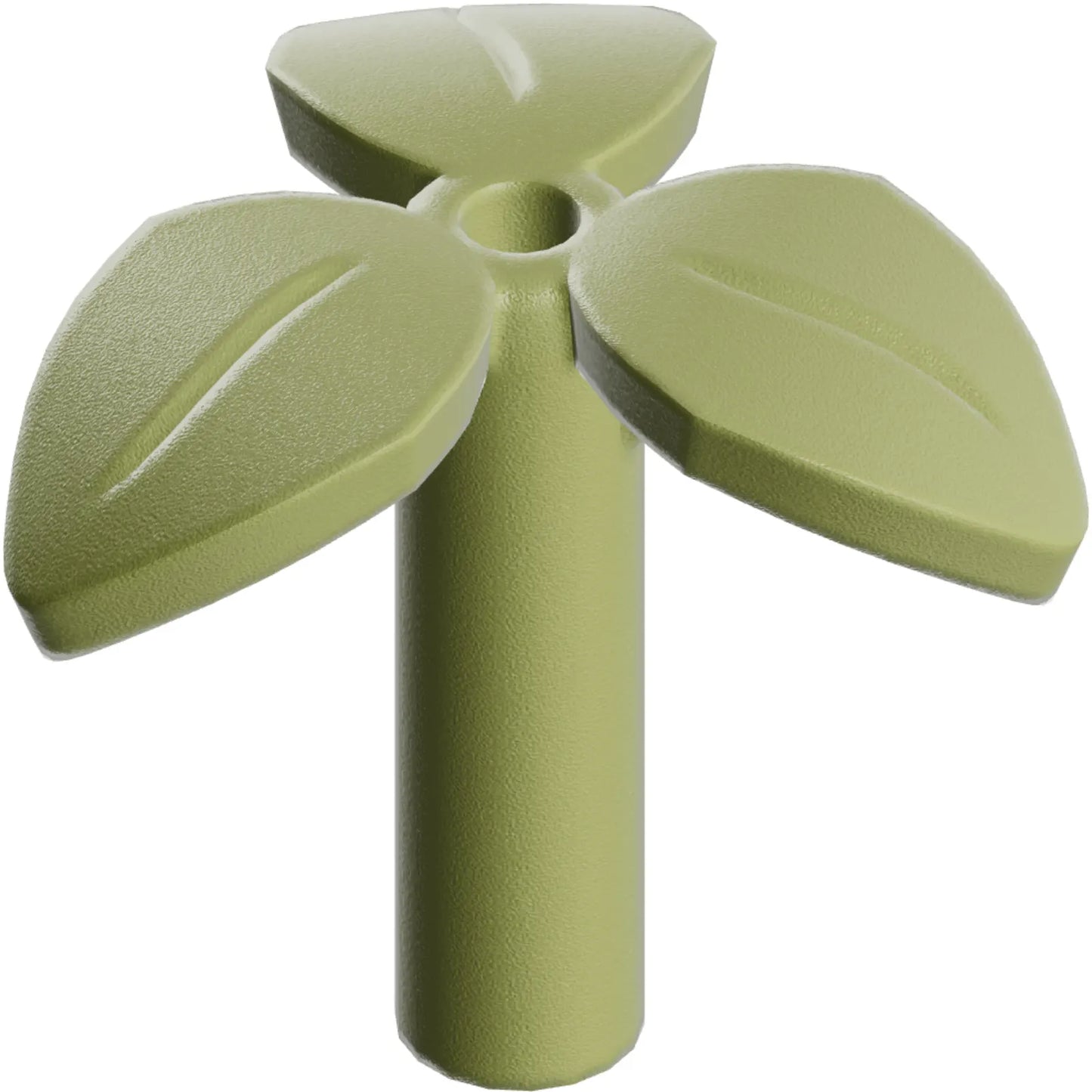 Part 37695 - Plant Stem with Bar, 3 Leaves, and Small Pin Hole