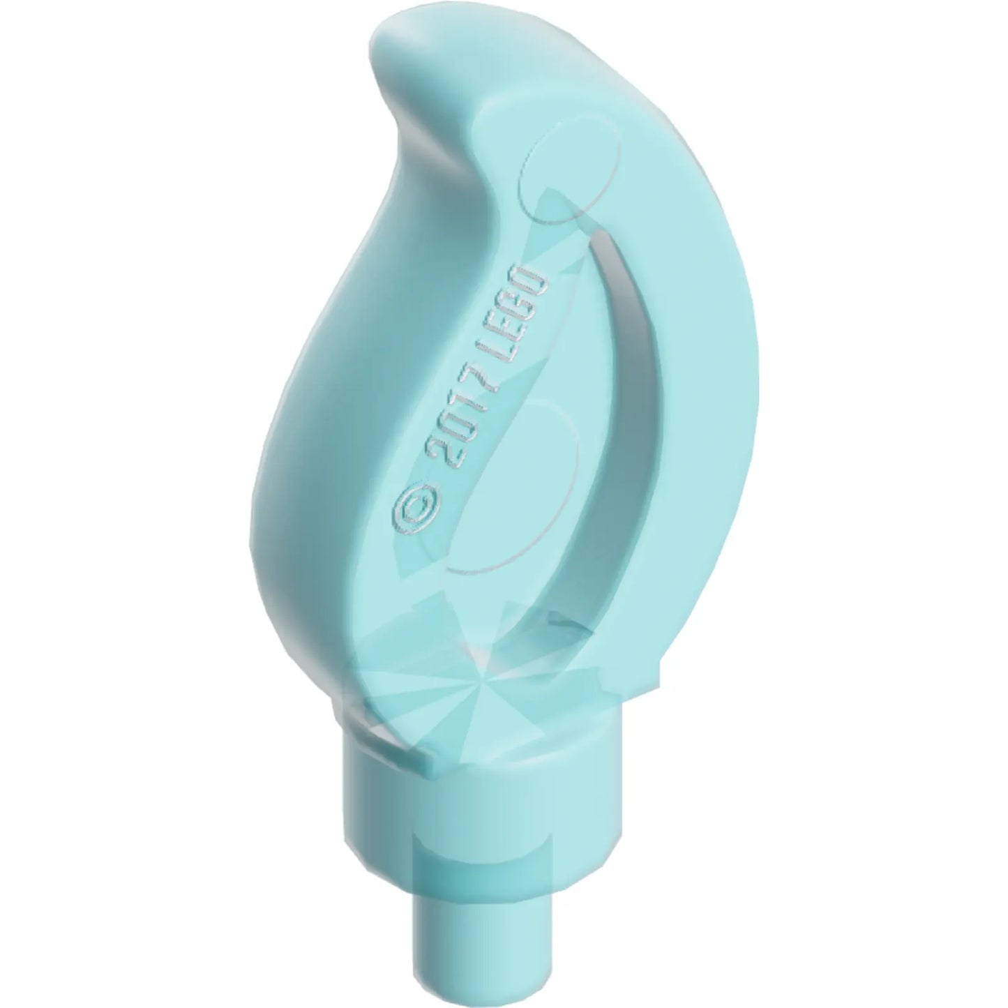 Part 37775 - Wave Rounded Straight Single with Small Pin End (Candle Flame)