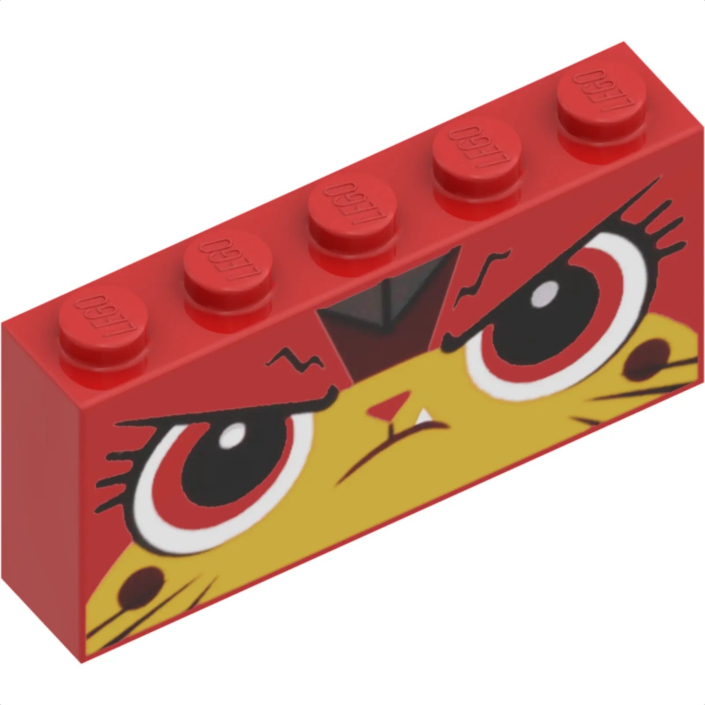 Teil 39266pb02 - Ziegel 1 x 5 x 2 mit Angry Ultrakatty Muster