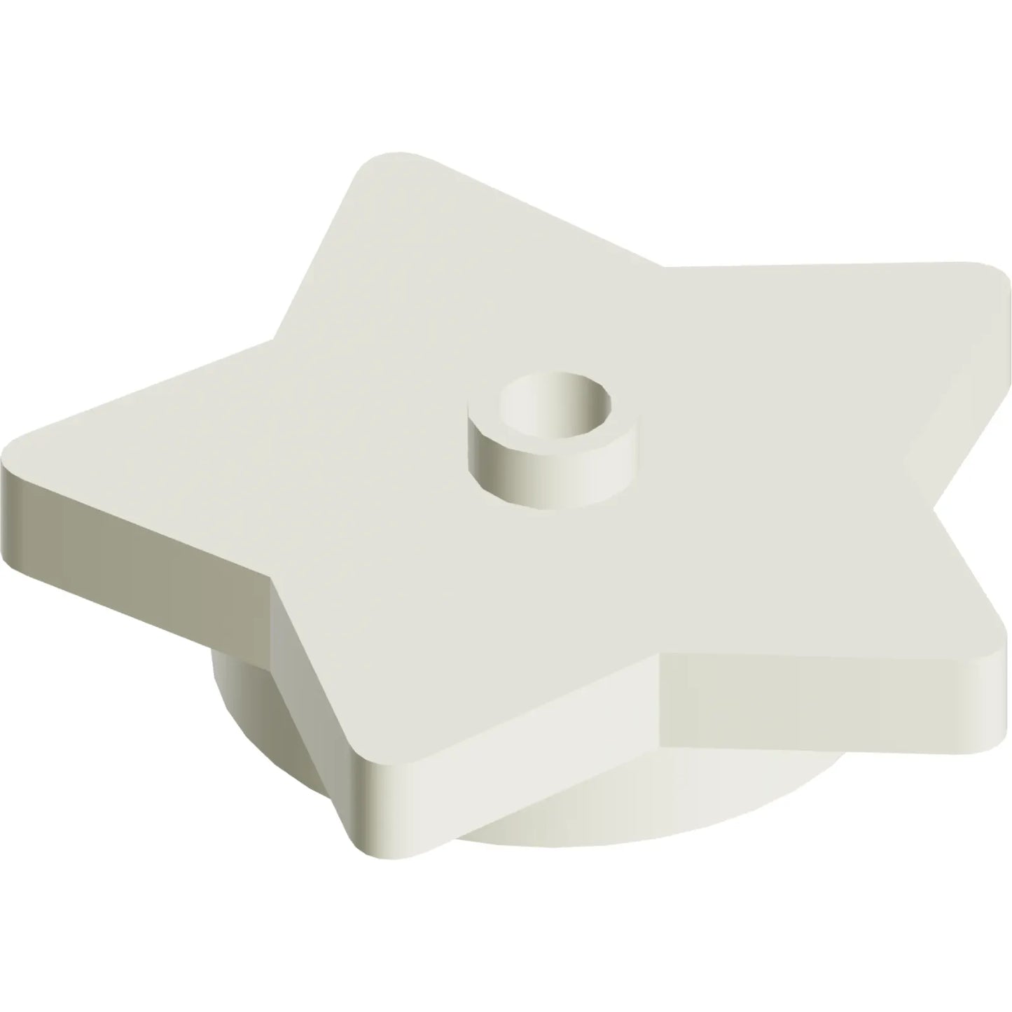 Part 39611 - Plate, Round 4 x 4 x 2/3 with Star and Open Stud