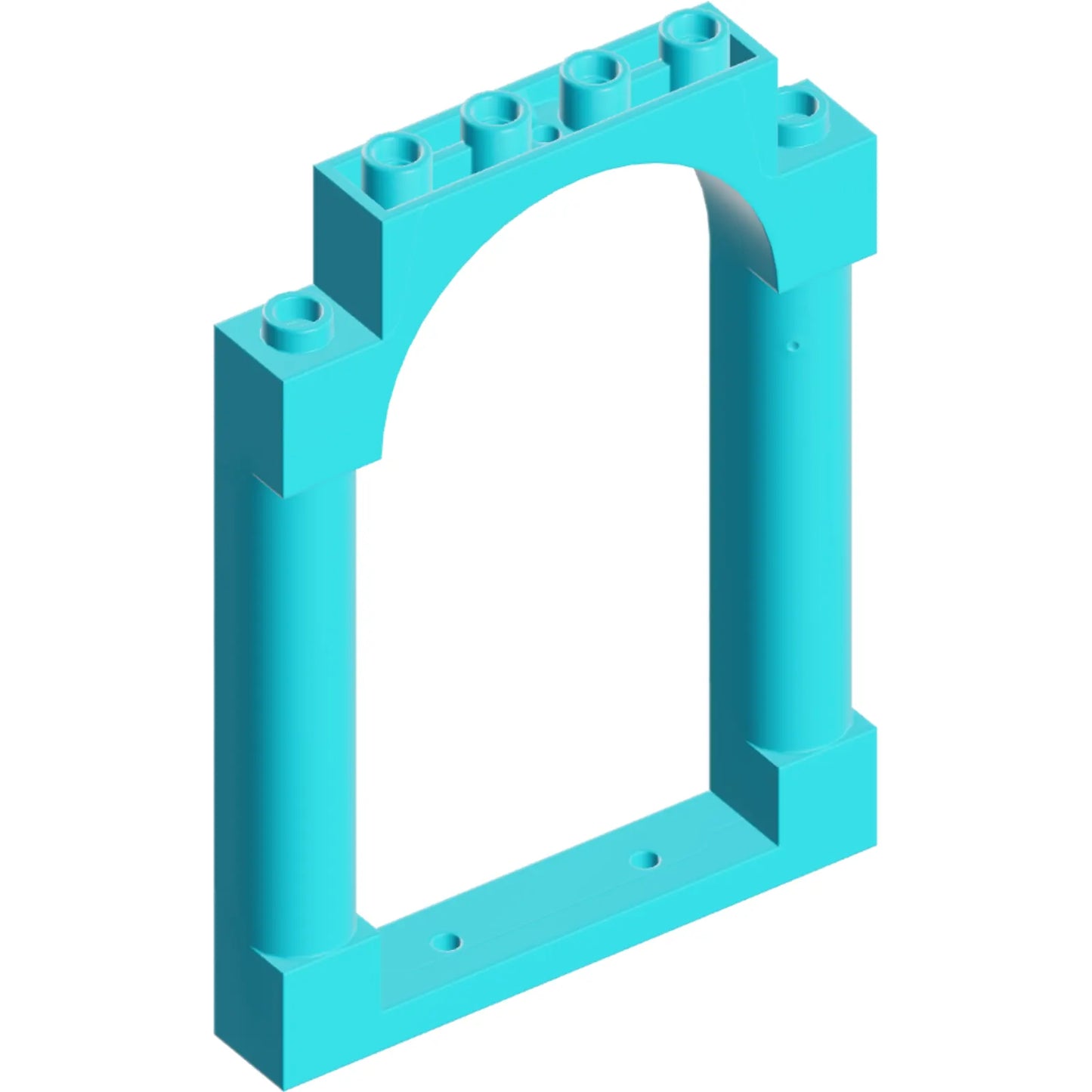 Part 40066 - Door, Frame 1 x 6 x 7 Arched with Notches and Rounded Pillars