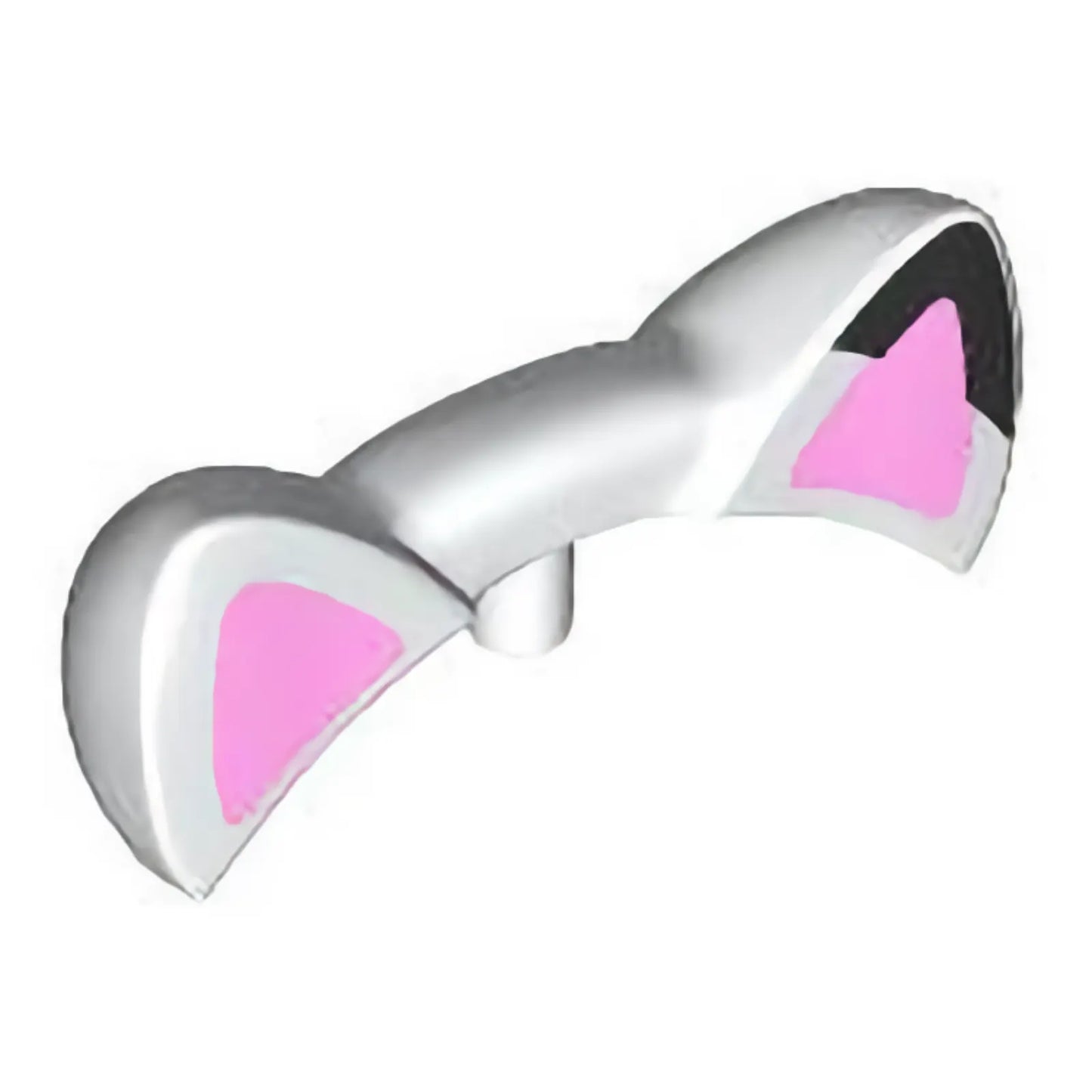 Part 4039pb01 - Friends Accessories Cat Ears with Bright Pink Auricles and Black Tip on Left Ear Pattern