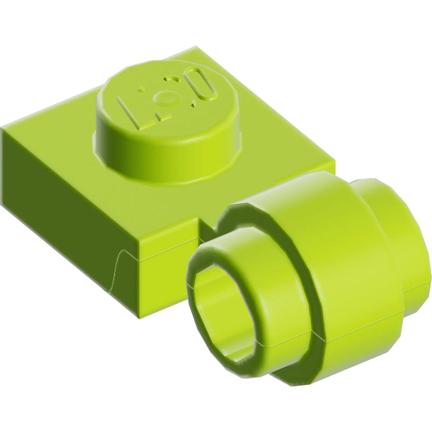 Part 4081b - Plate, Modified 1 x 1 with Light Attachment - Thick Ring