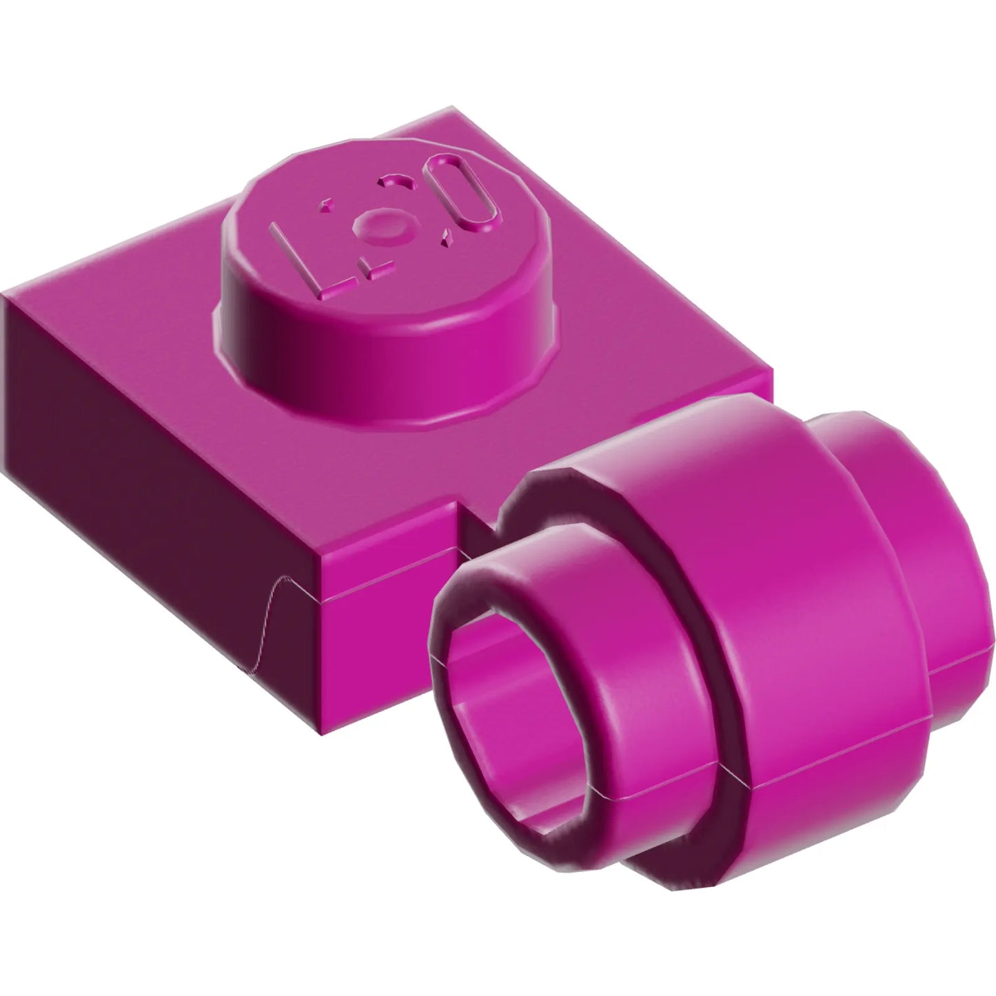 Part 4081b - Plate, Modified 1 x 1 with Light Attachment - Thick Ring