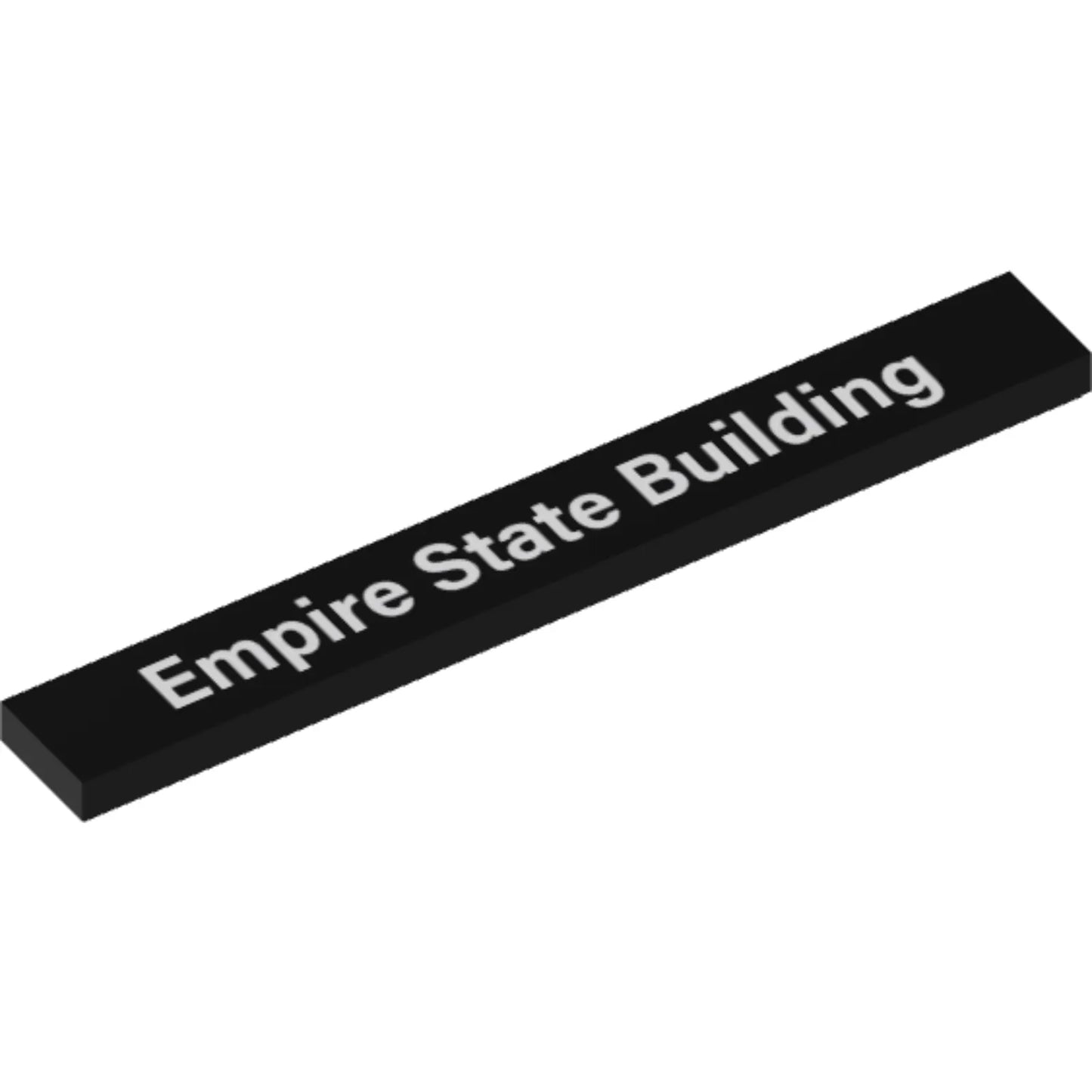 Part 4162pb020 - Tile 1 x 8 with 'Empire State Building' Pattern