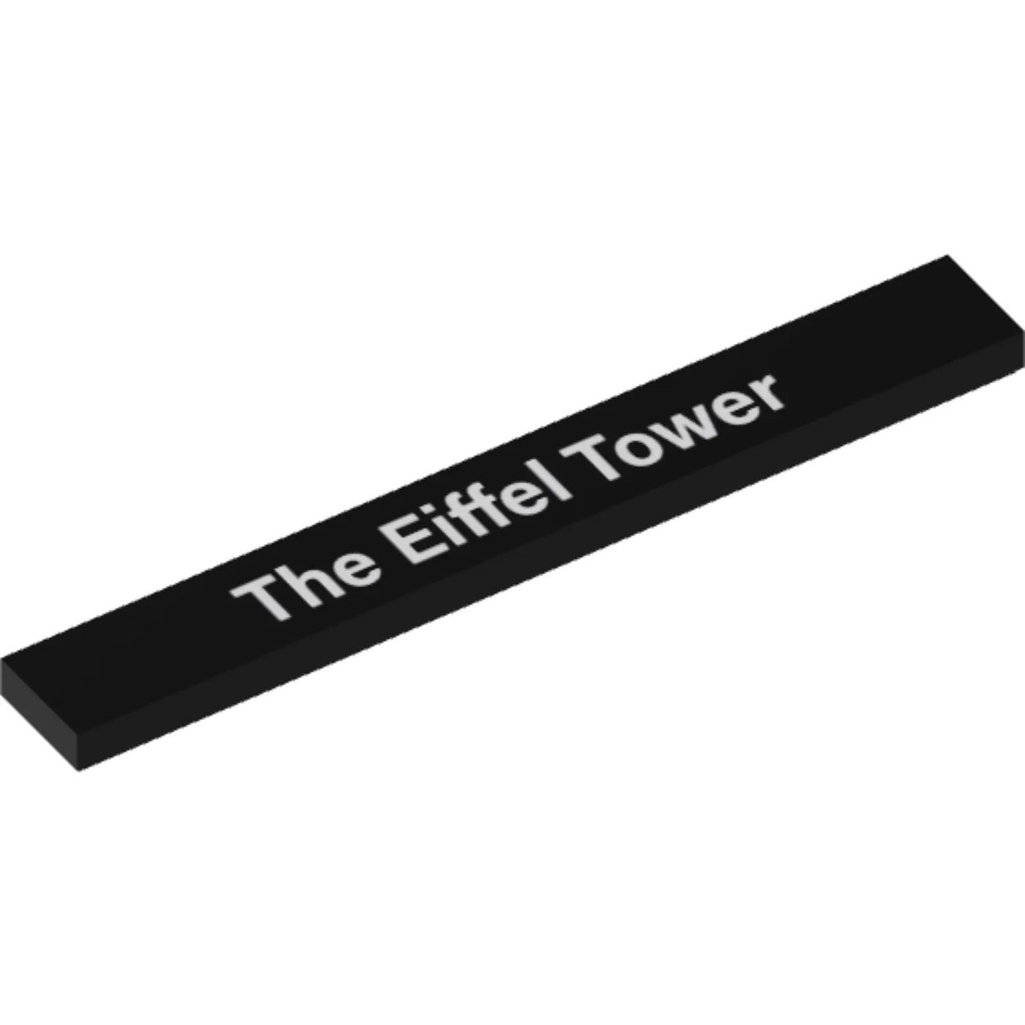 Part 4162pb107 - Tile 1 x 8 with 'La tour Eiffel' Pattern