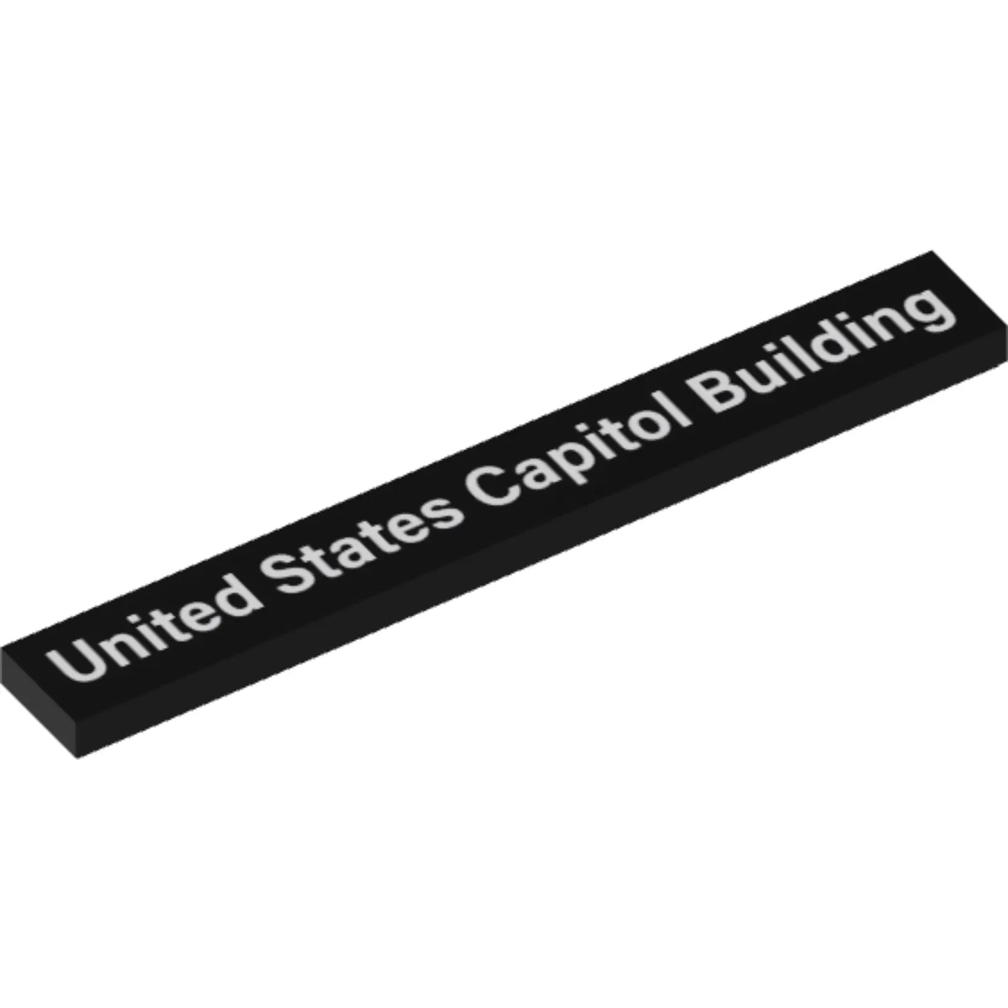 Part 4162pb155 - Tile 1 x 8 with 'United States Capitol Building' Pattern