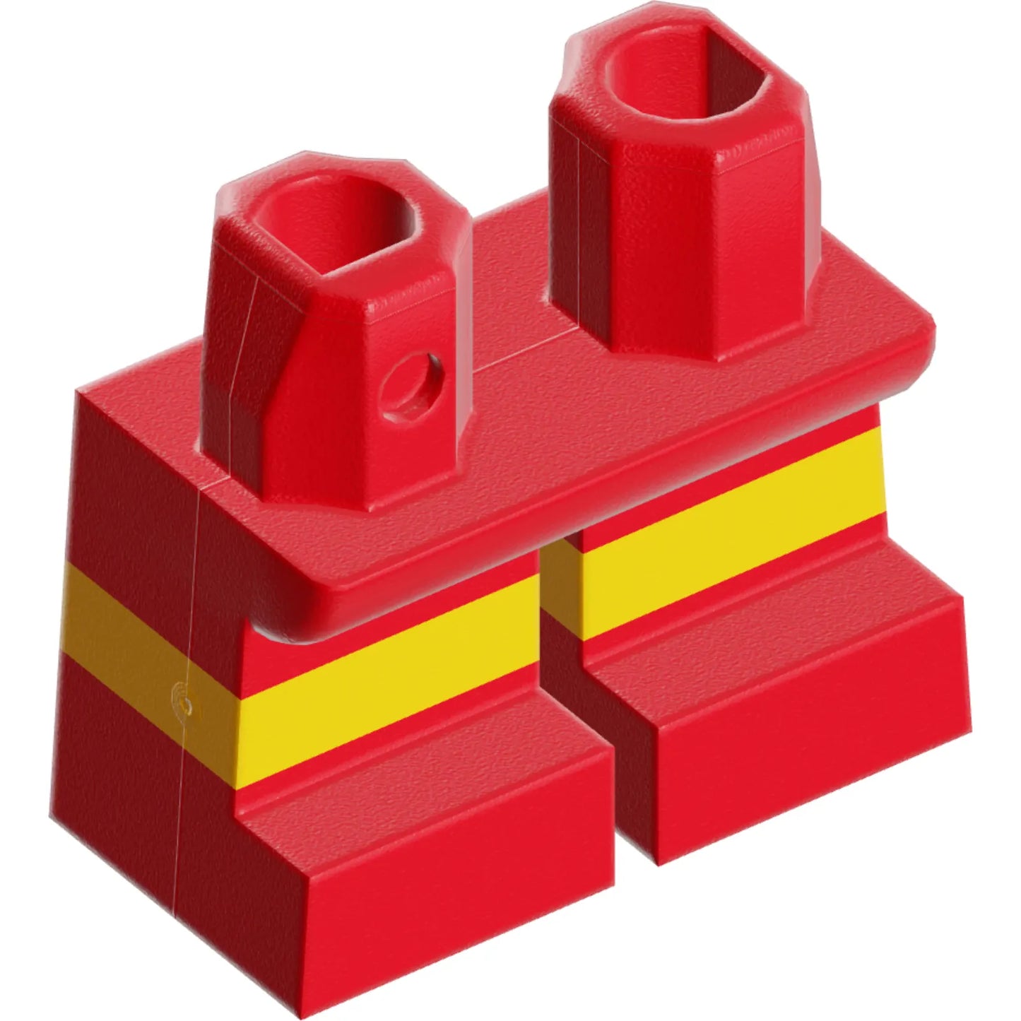 Part 41879pb001 - Legs Short with Molded Horizontal Yellow Stripes Pattern