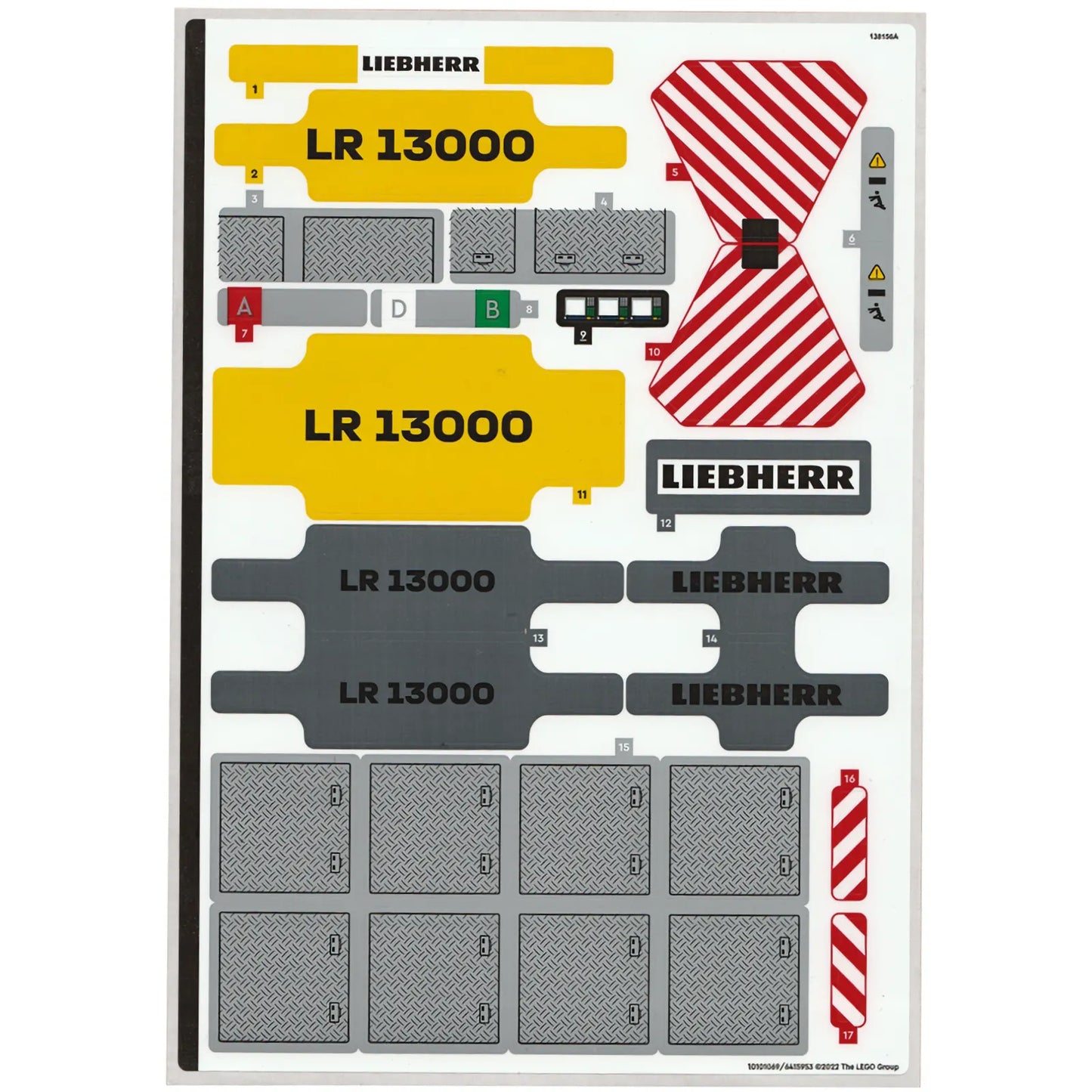 Part 42146stk01 - Sticker Sheet for Set 42146 - (10101069/6415953)