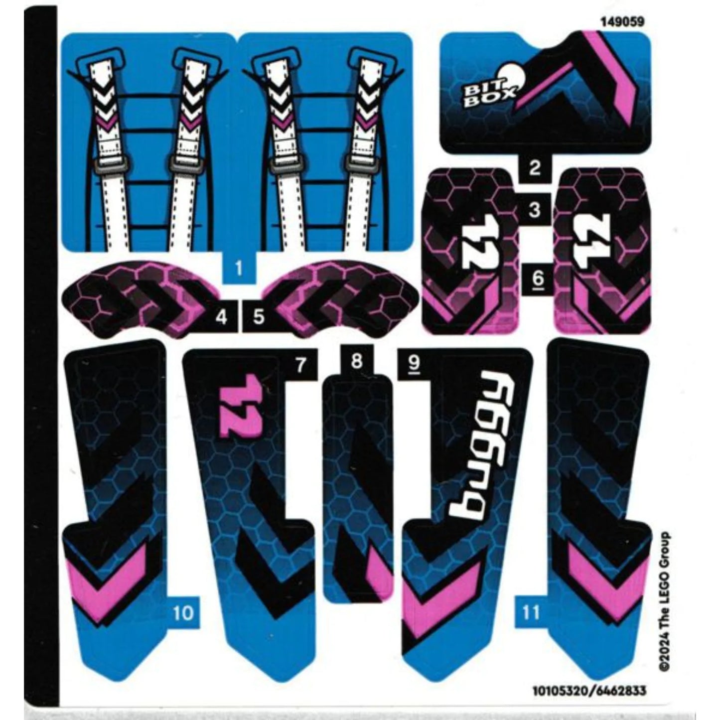 Part 42164stk01 - Sticker Sheet for Set 42164 - (10105320/6462833)