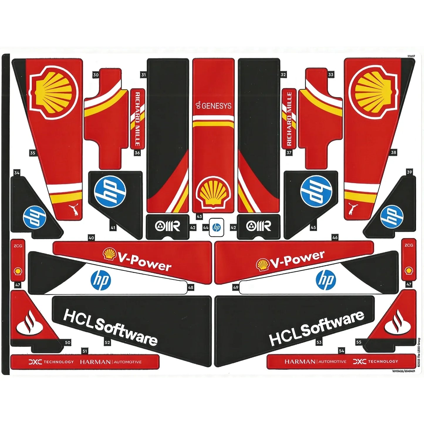 Part 42207stk02 - Sticker Sheet for Set 42207, Sheet 2 - (10113426/6545401)