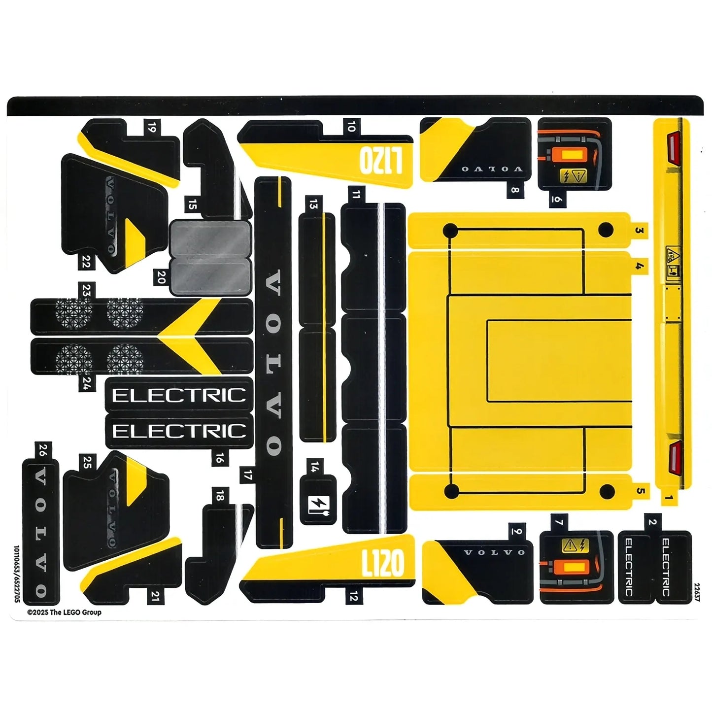 Part 42209stk01 - Sticker Sheet for Set 42209 - (10110653/6522705)