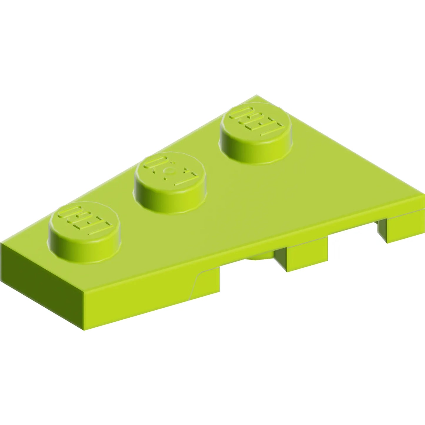 Teil 43723 - Keil, Platte 3 x 2 links