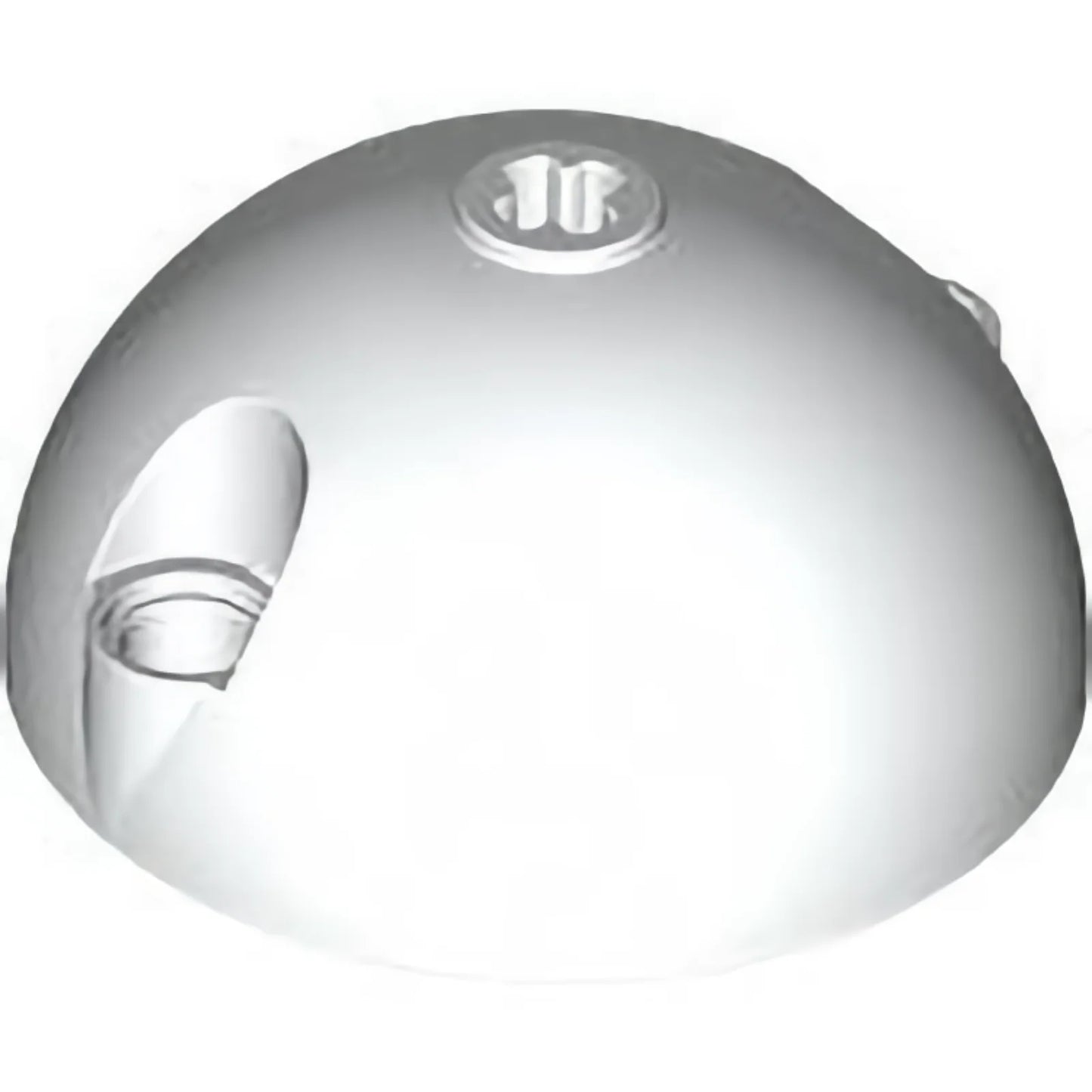 Part 4412 - Cylinder Hemisphere 5 x 5, Axle Hole in Center and 2 Pin Holes