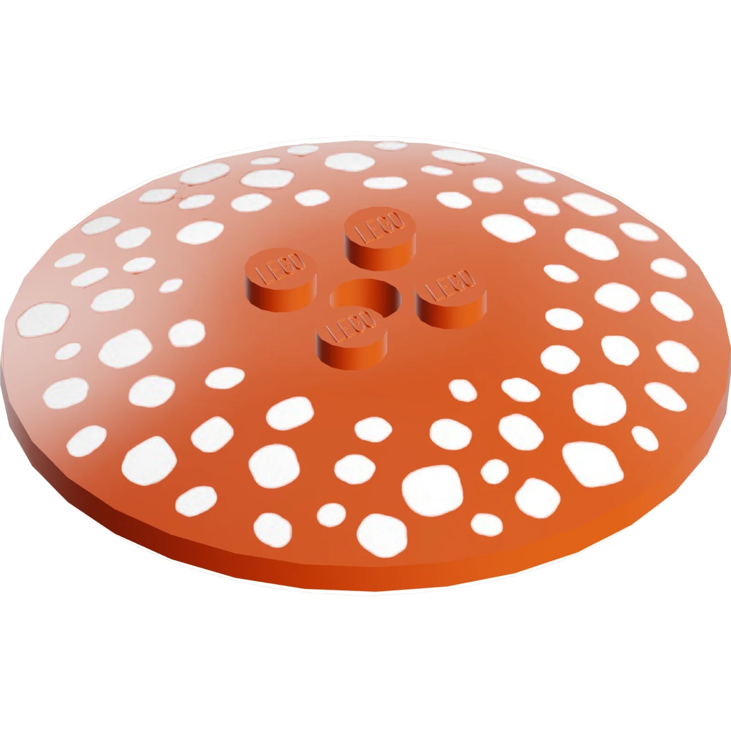 Part 44375bpb32 - Dish 6 x 6 Inverted (Radar) - Solid Studs with White Mushroom Spots Pattern