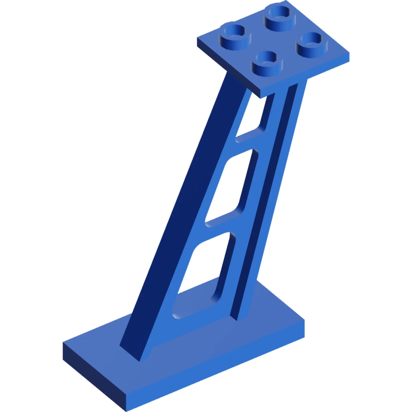 Part 4476b - Support 2 x 4 x 5 Stanchion Inclined, 5mm Wide Posts