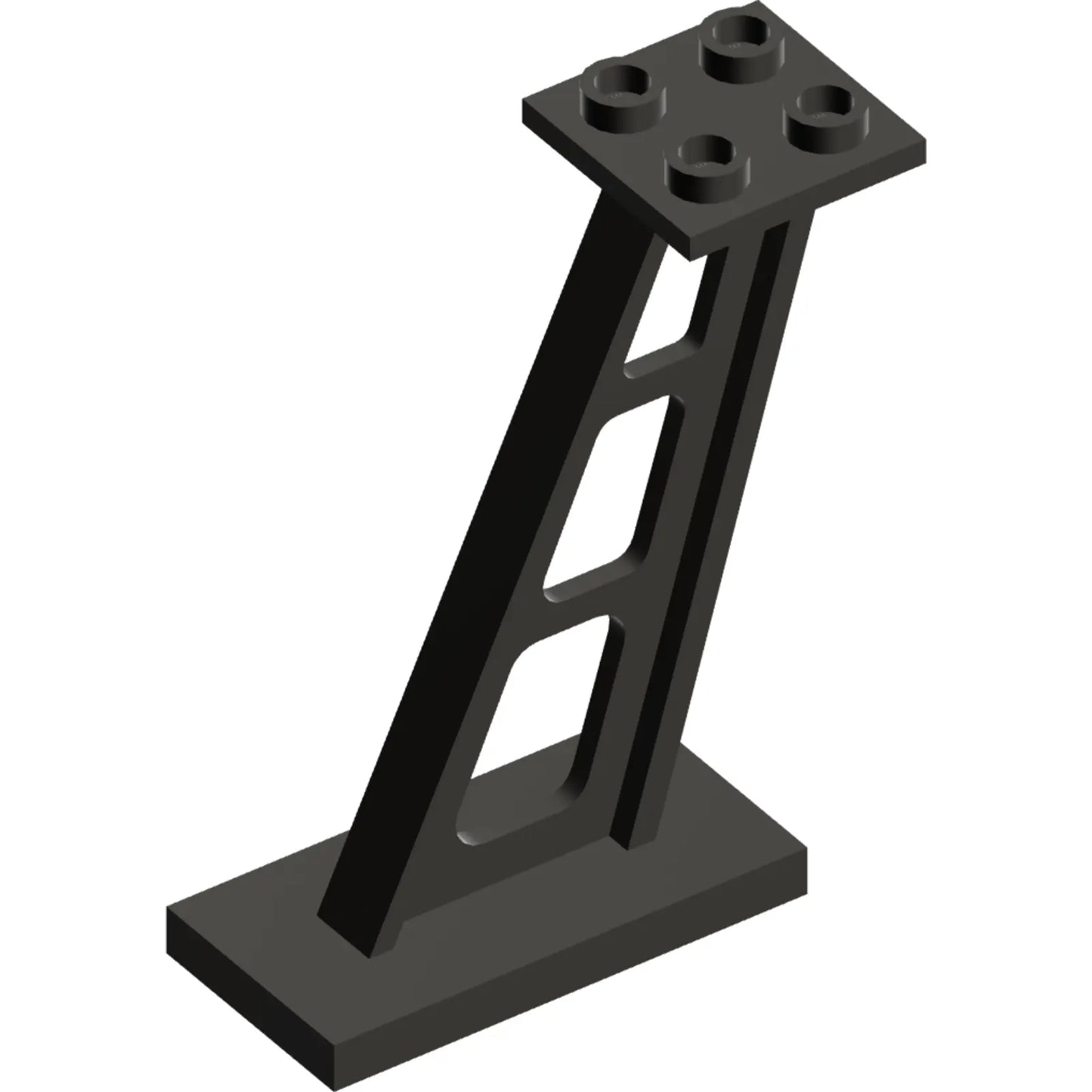 Part 4476b - Support 2 x 4 x 5 Stanchion Inclined, 5mm Wide Posts