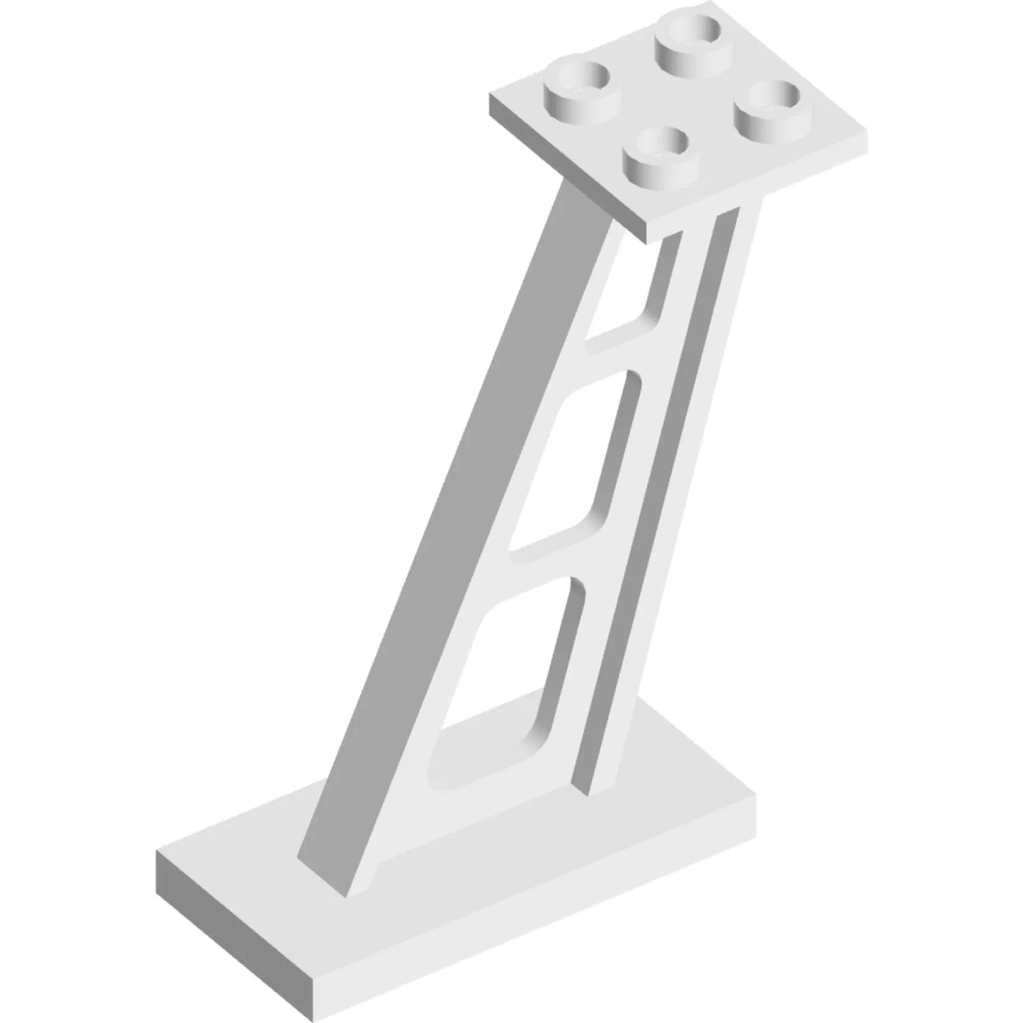 Part 4476b - Support 2 x 4 x 5 Stanchion Inclined, 5mm Wide Posts