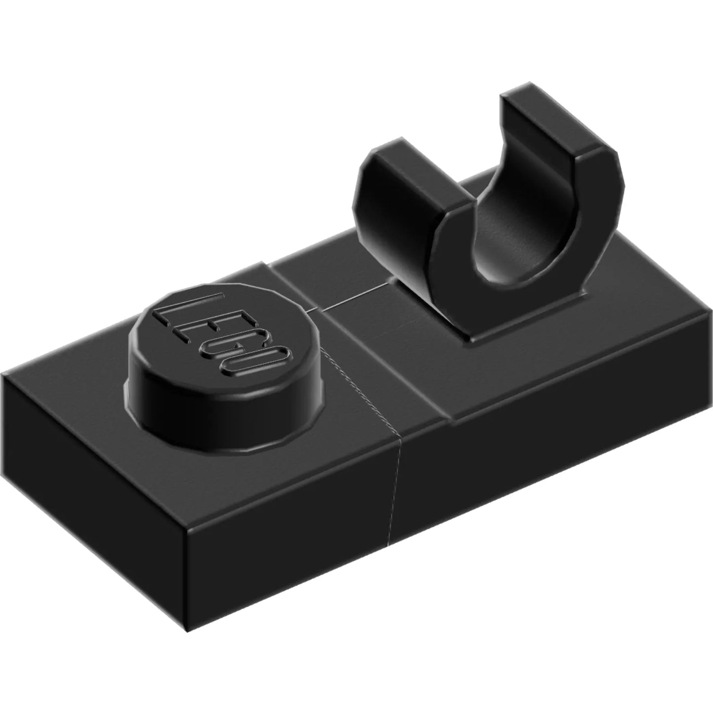 Part 44861 - Plate, Modified 1 x 2 with Open O Clip on Top