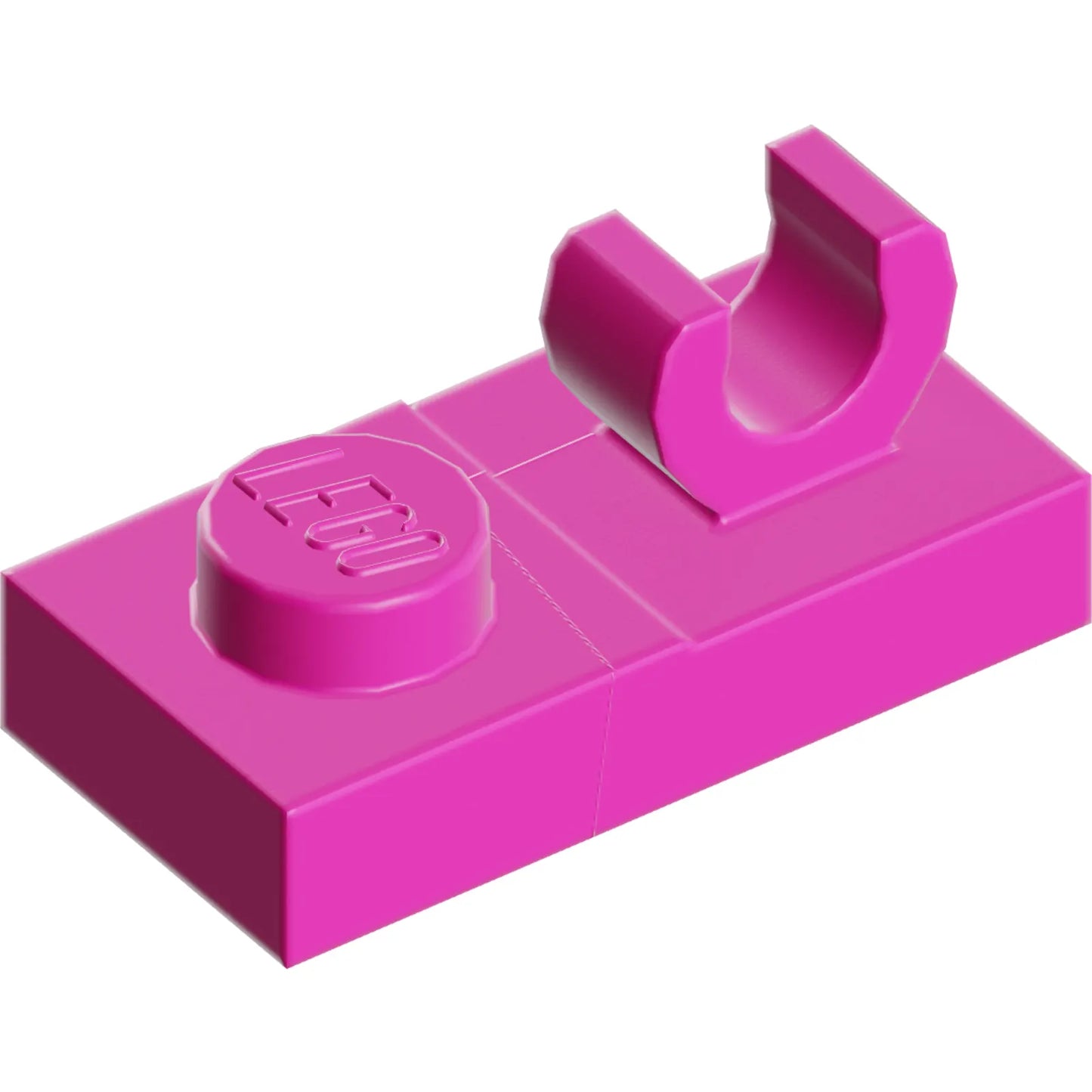 Part 44861 - Plate, Modified 1 x 2 with Open O Clip on Top