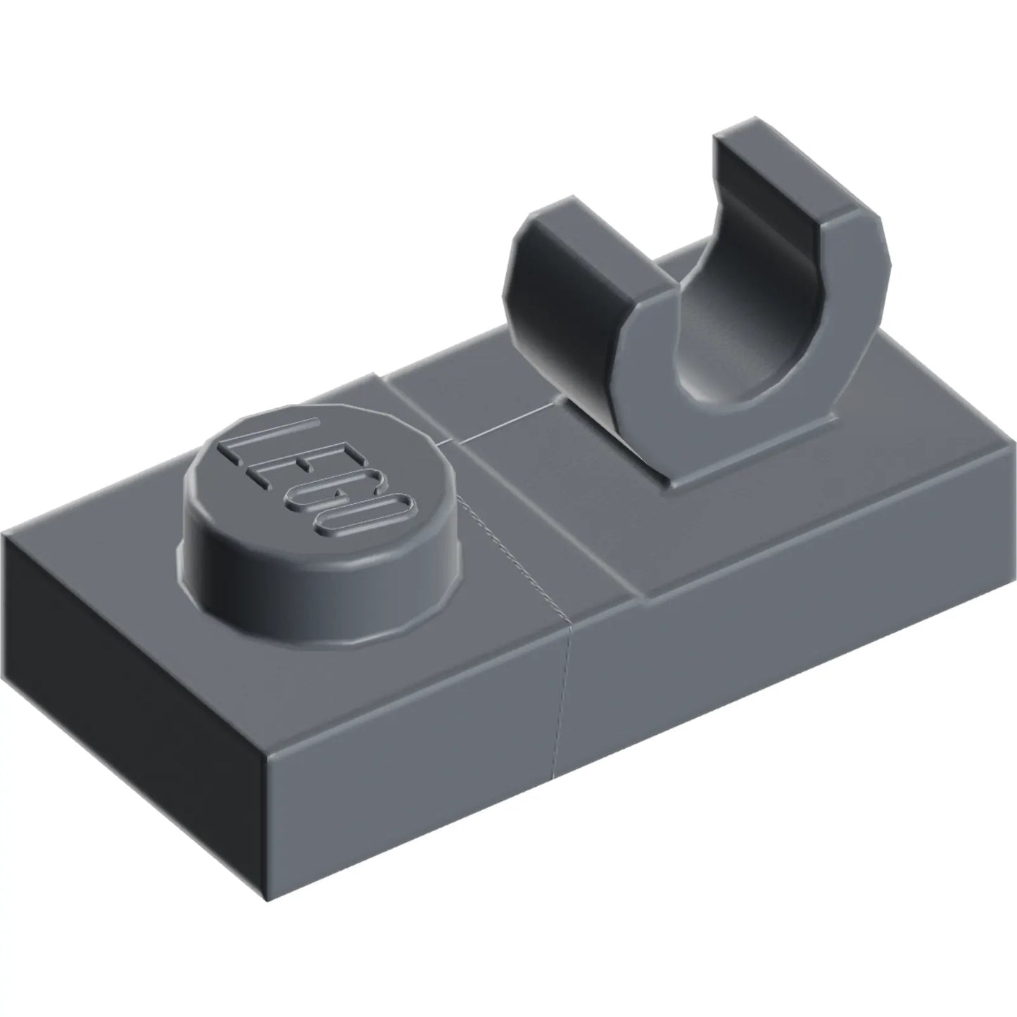 Part 44861 - Plate, Modified 1 x 2 with Open O Clip on Top