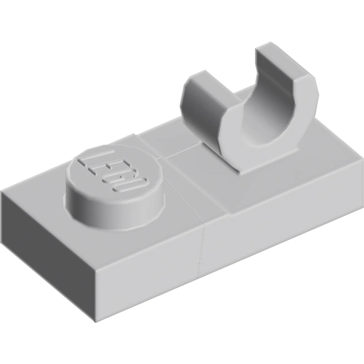 Part 44861 - Plate, Modified 1 x 2 with Open O Clip on Top