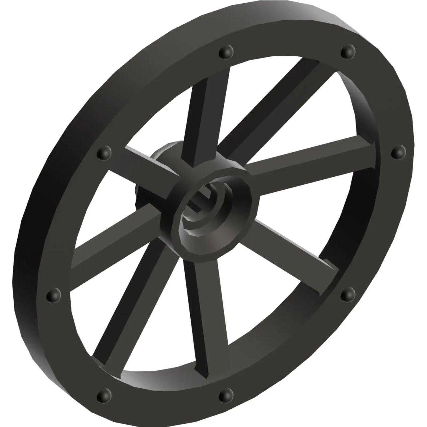 Part 4489b - Wheel Wagon Large 33mm D., Hole Notched for Wheels Holder Pin