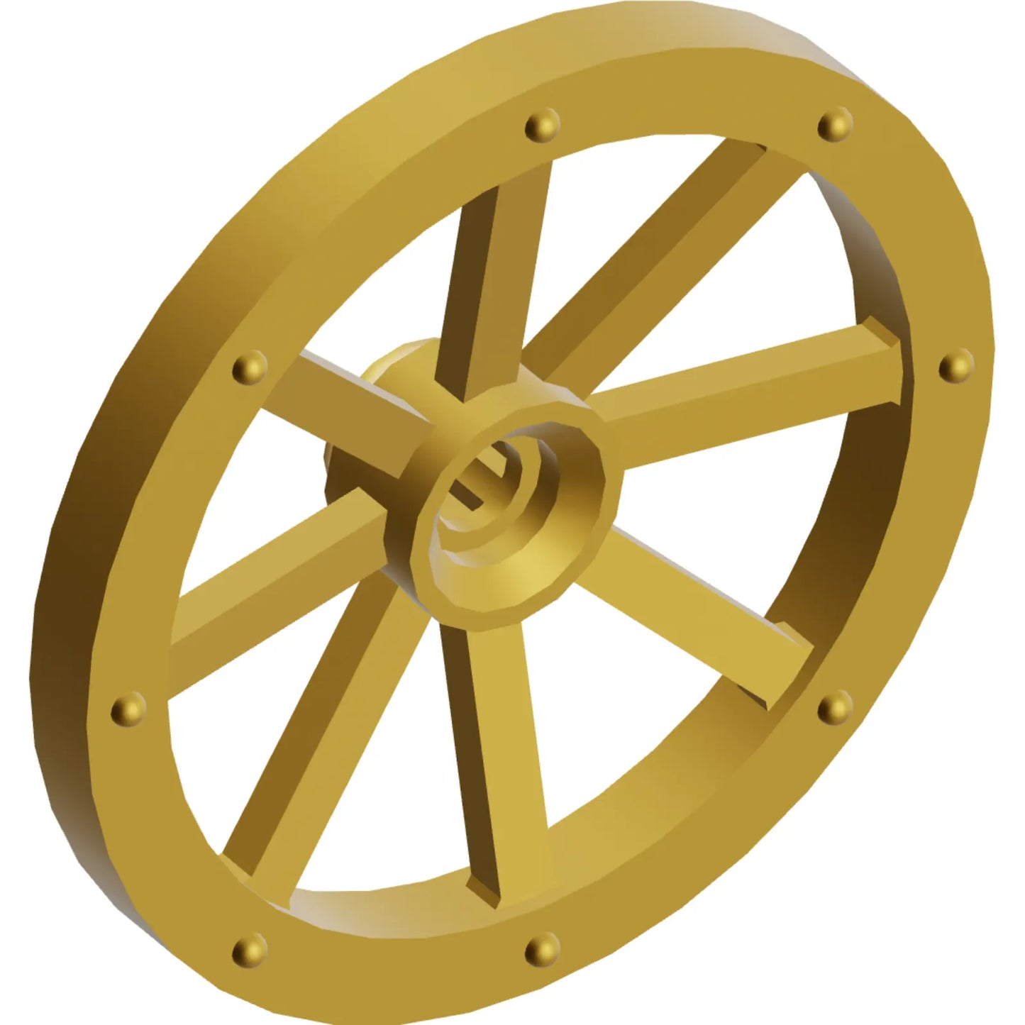 Part 4489b - Wheel Wagon Large 33mm D., Hole Notched for Wheels Holder Pin