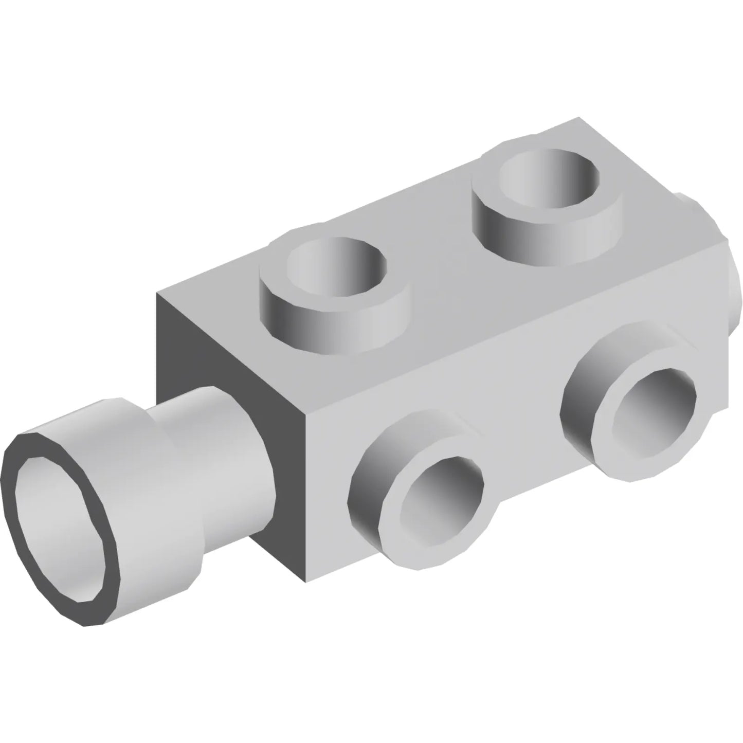 Part 4595 - Brick, Modified 1 x 2 x 2/3 with Studs on Sides and Extended Stud Receptacle