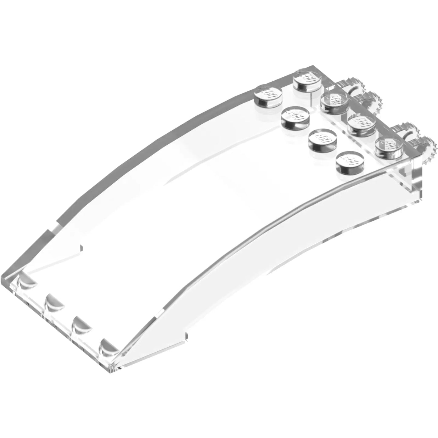 Part 46413 - Windscreen 8 x 4 x 2 Curved with Locking Dual 2 Fingers