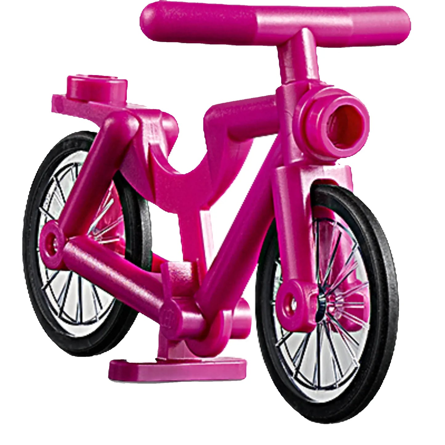 Part 4719c02 - Bicycle with Trans-Clear Wheels with Molded Black Hard Rubber Tires (4719 / 92851pb01)