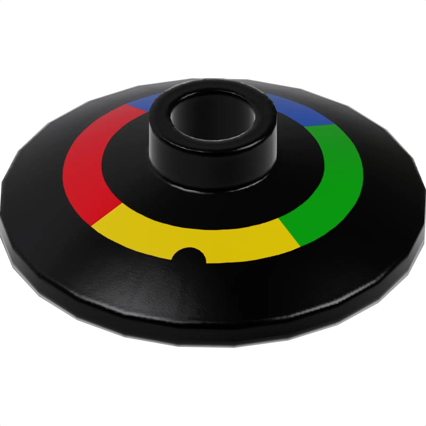 Part 4740pb025 - Dish 2 x 2 Inverted (Radar) with Red, Yellow, Green and Blue Quarter Arcs Pattern