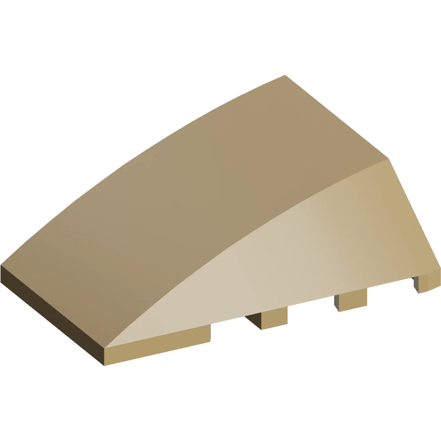 Part 47753 - Wedge 4 x 4 Triple Curved No Studs