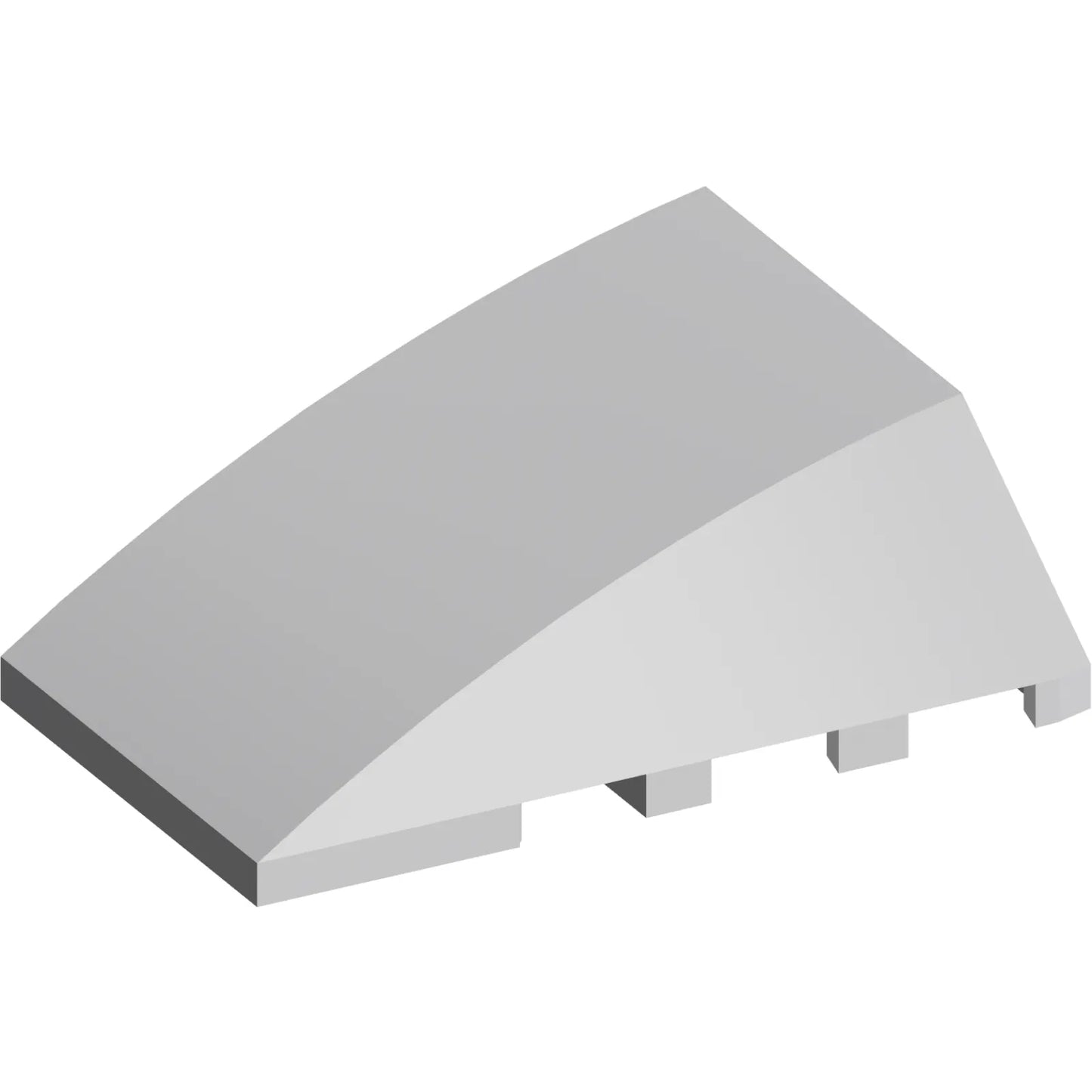 Part 47753 - Wedge 4 x 4 Triple Curved No Studs