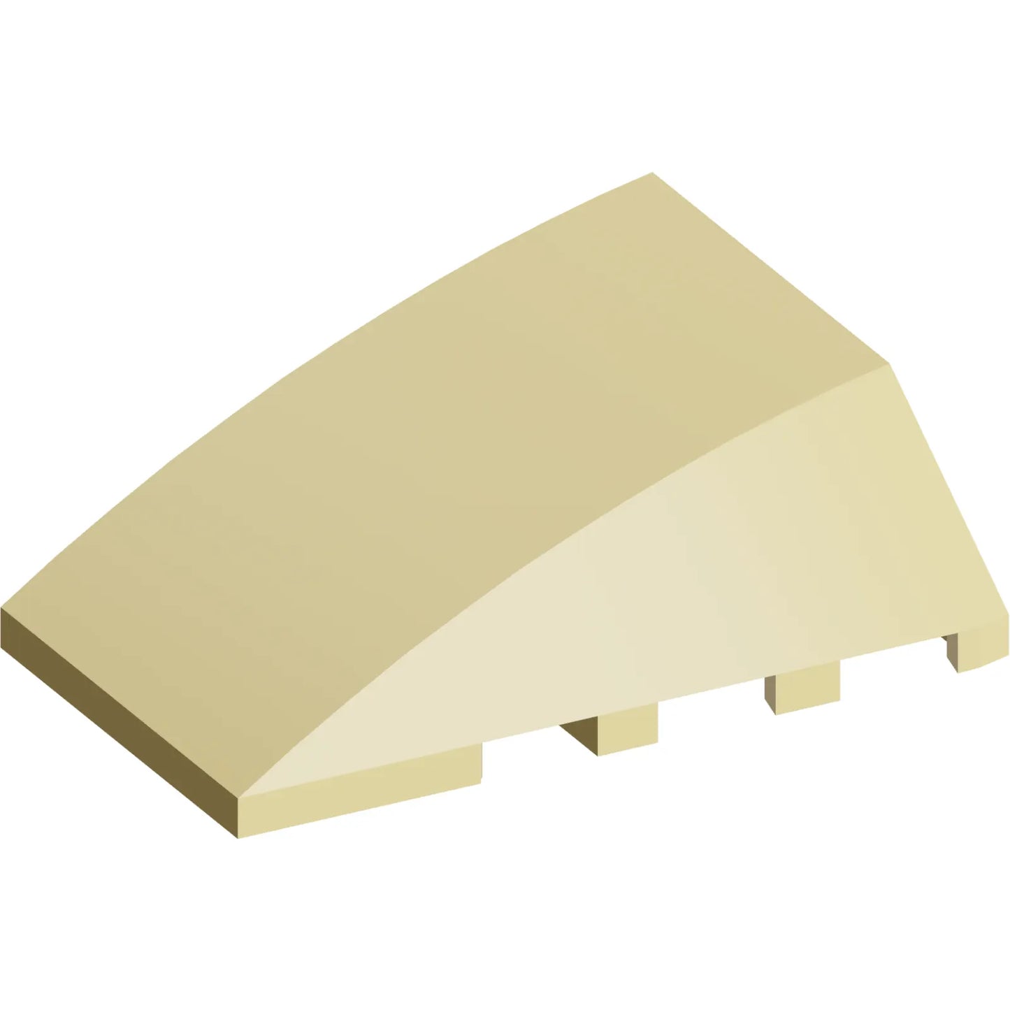 Part 47753 - Wedge 4 x 4 Triple Curved No Studs