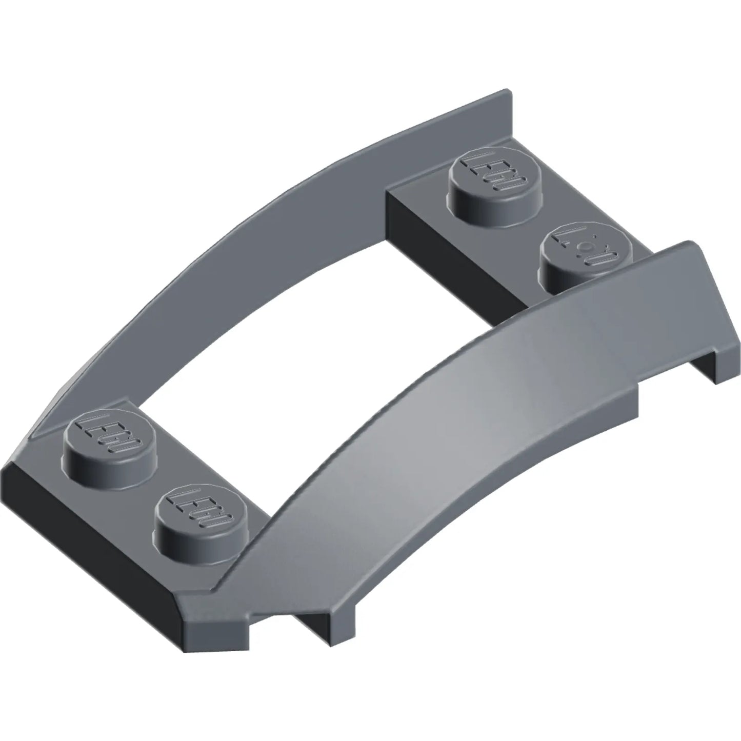 Part 47755 - Wedge 4 x 3 Open with Cutout and 4 Studs