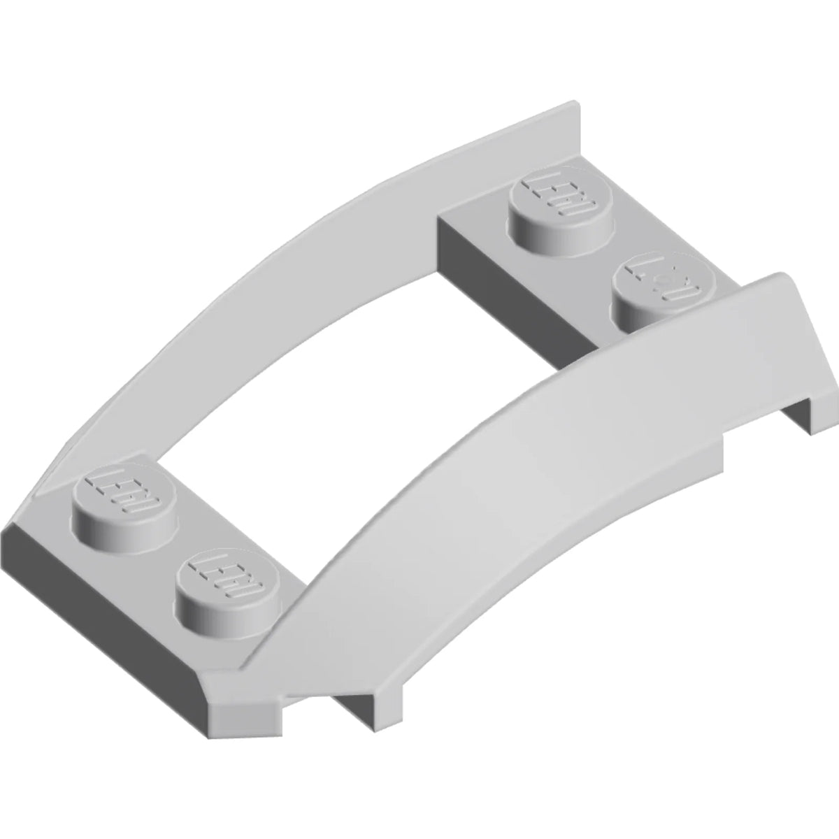 Part 47755 - Wedge 4 x 3 Open with Cutout and 4 Studs