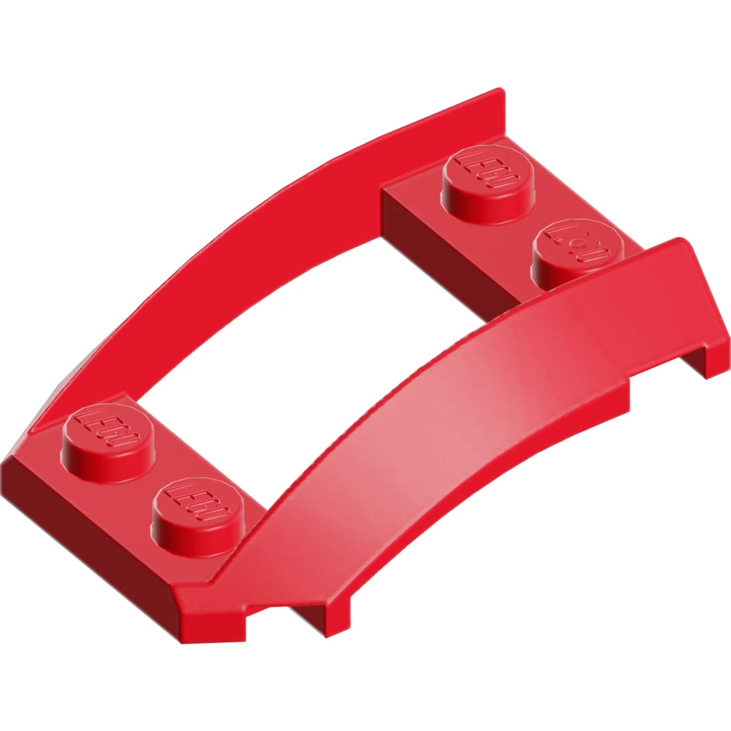 Part 47755 - Wedge 4 x 3 Open with Cutout and 4 Studs
