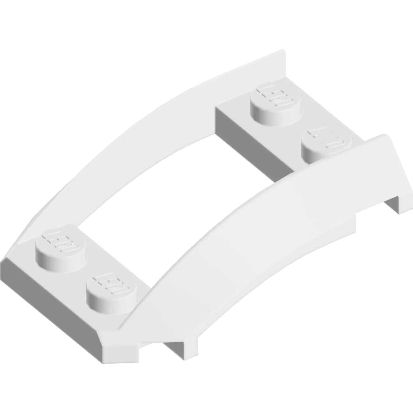 Part 47755 - Wedge 4 x 3 Open with Cutout and 4 Studs