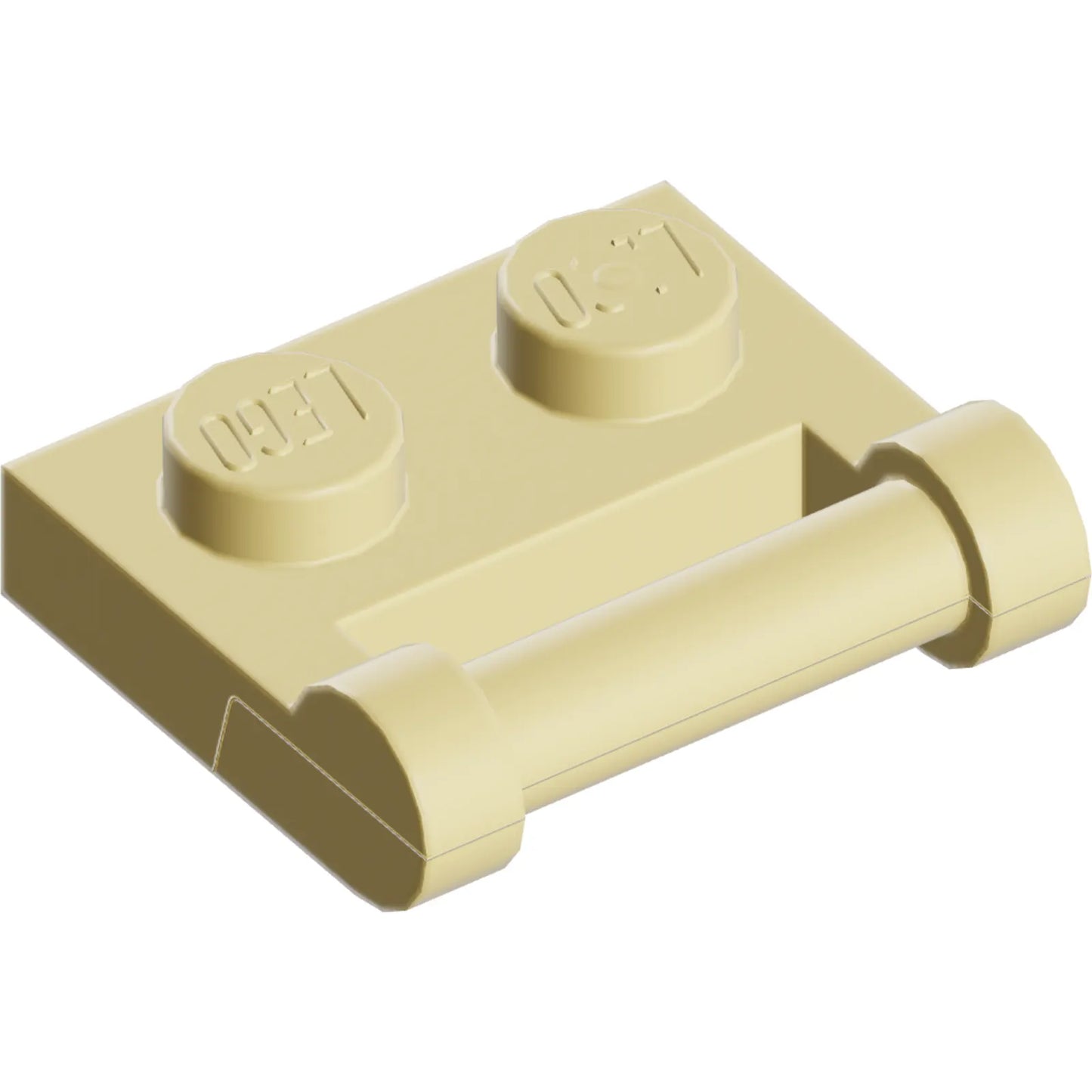 Part 48336 - Plate, Modified 1 x 2 with Bar Handle on Side - Closed Ends