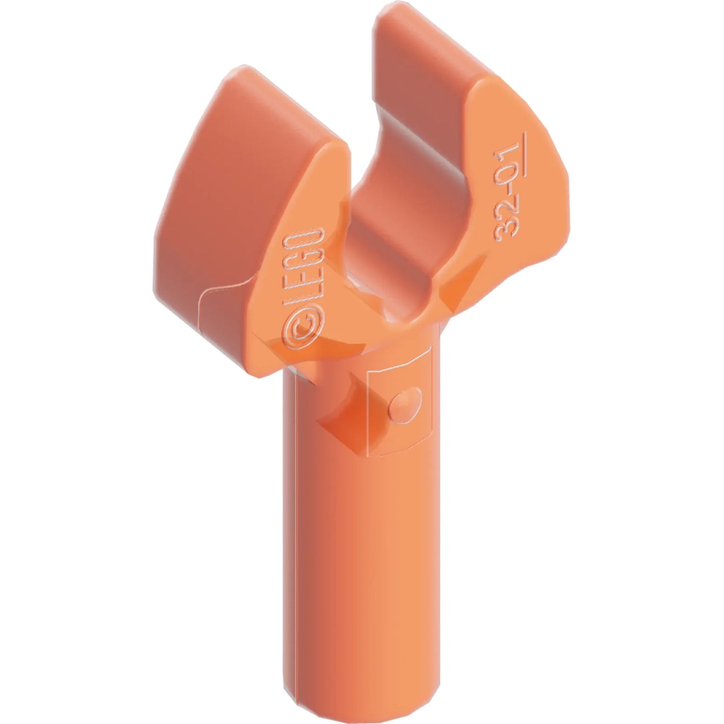 Part 48729b - Bar 1L with Clip Mechanical Claw - Cut Edges and Hole on Side