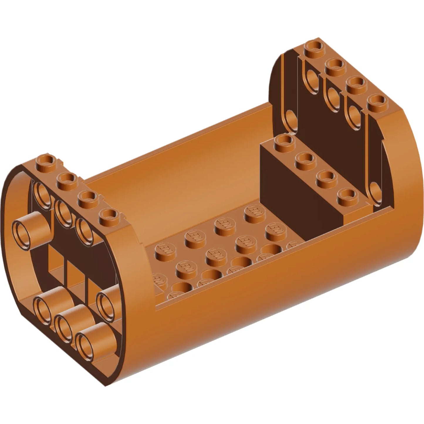 Teil 49949 - Zylinder 6 x 10 x 4 1/3 mit offenen Seiten und Stiftlöchern