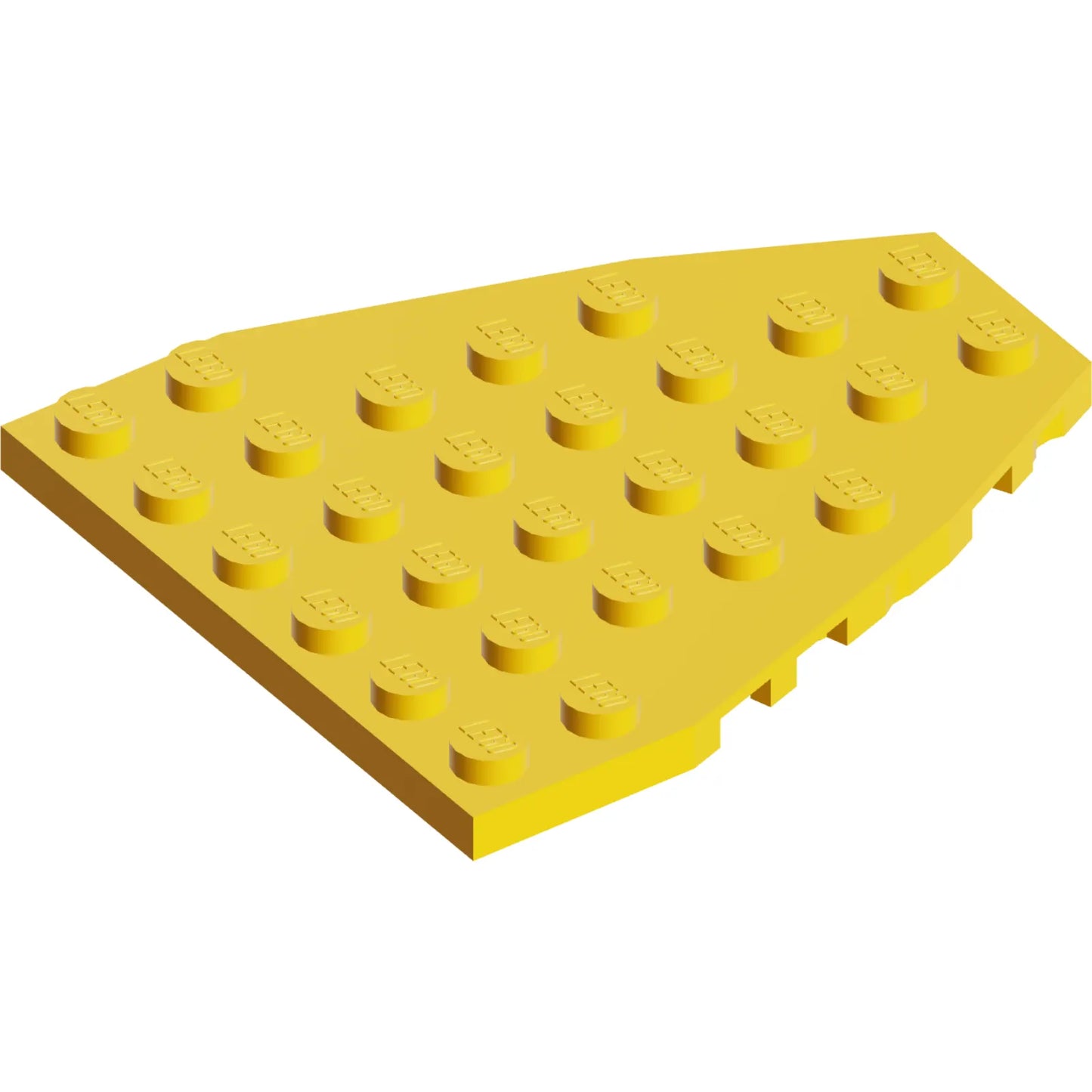 Teil 50303 - Keilplatte 7 x 6 mit Bolzenkerben (Bootsbugplatte)