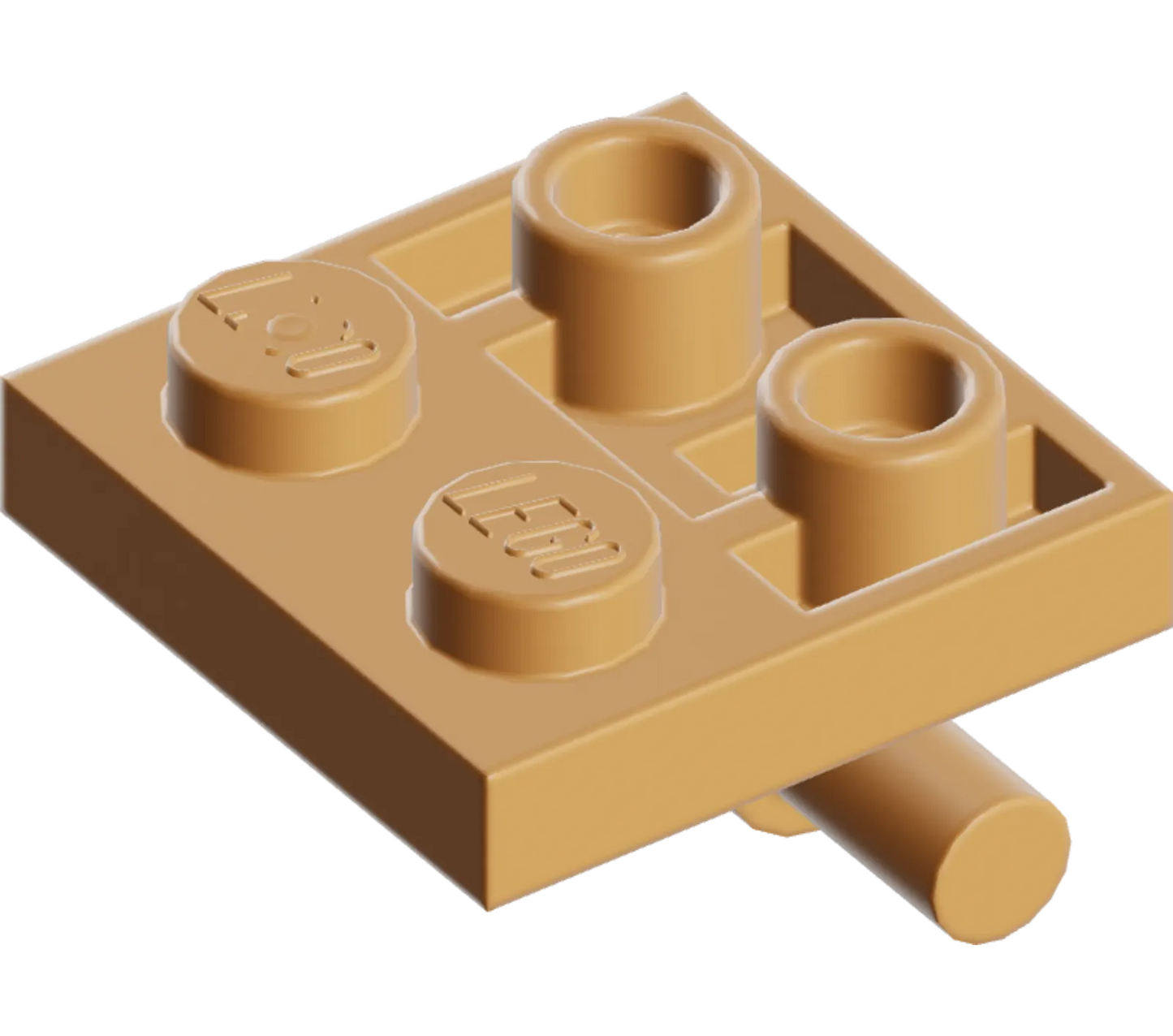 Part 4304 - Plate, Modified 2 x 2 x 2/3 with 2 Studs on Side - Hollow Bottom Tube