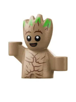Minifig sh0978 - Groot - Baby, Dark Tan (6490595)