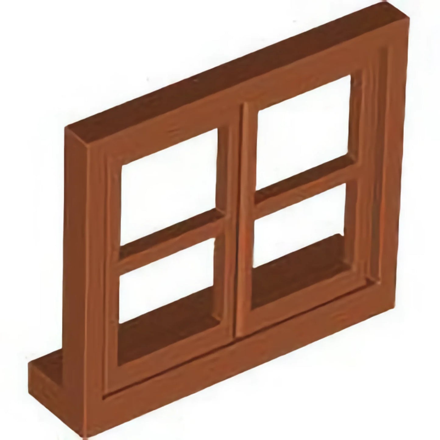 Part 5259 - Window 1 x 4 x 3, Square with 4 Panes and Sill