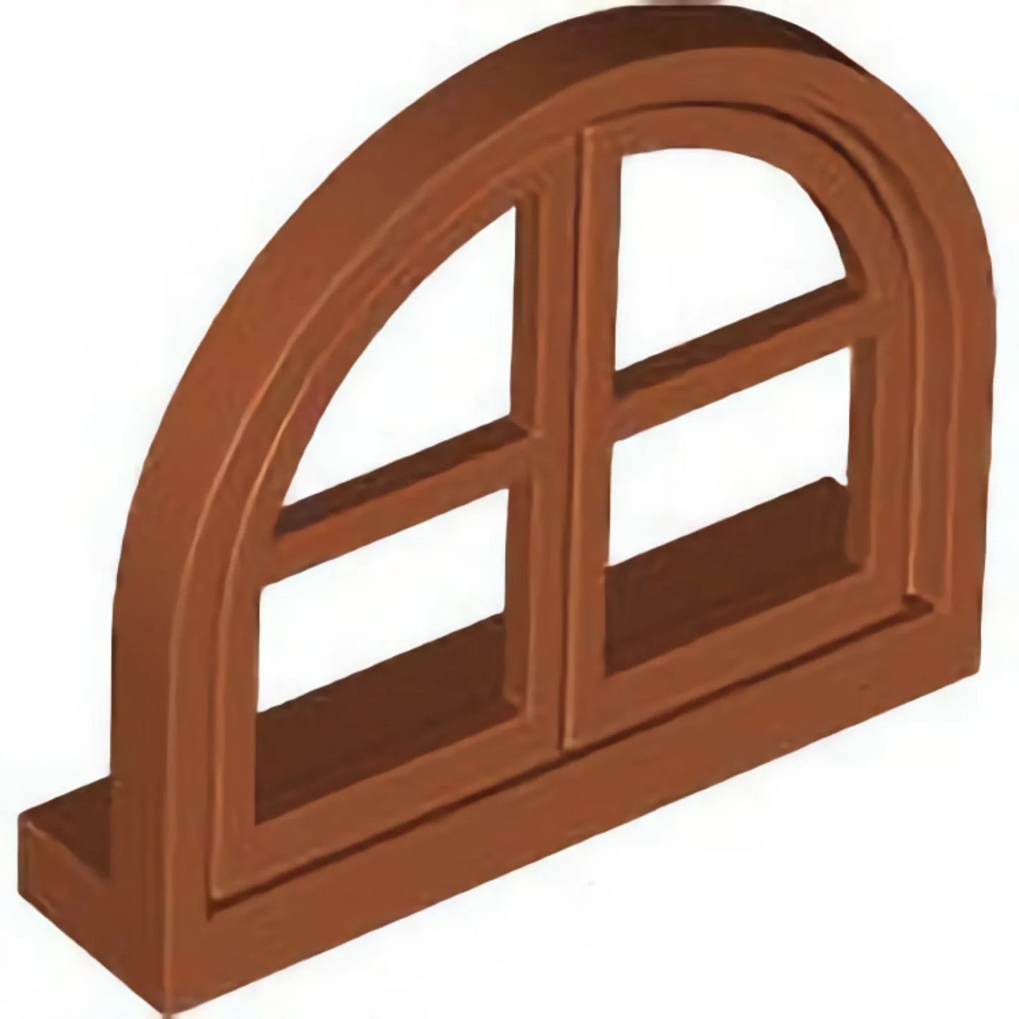 Part 5260 - Window 1 x 4 x 3, Rounded Top with 4 Panes and Sill
