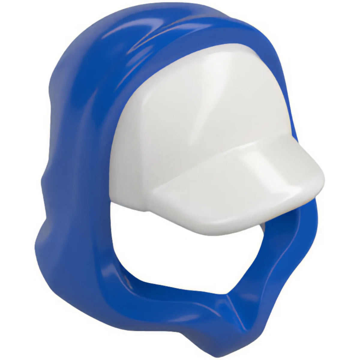 Part 52684pb08 - Minifigure, Headgear Hood Hoodie with Molded White Cap Pattern